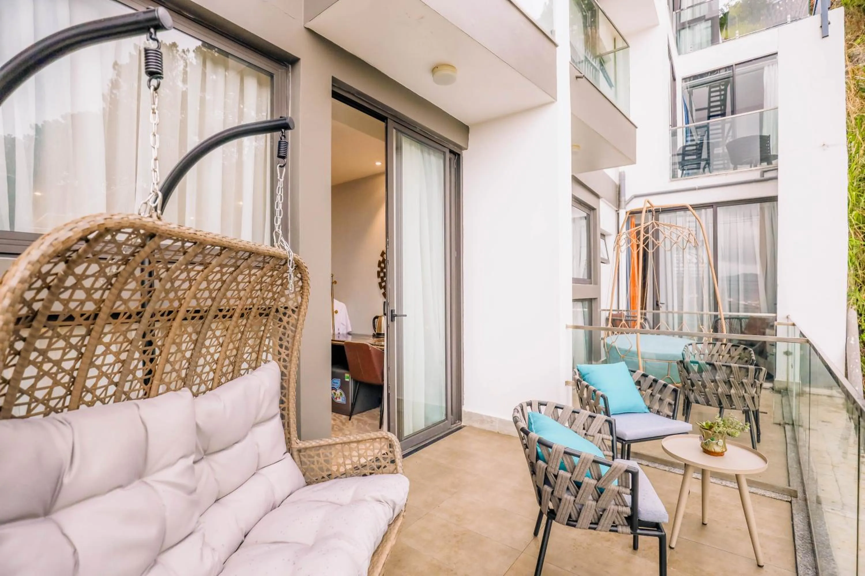 Balcony/Terrace in New Century Dalat Hotel