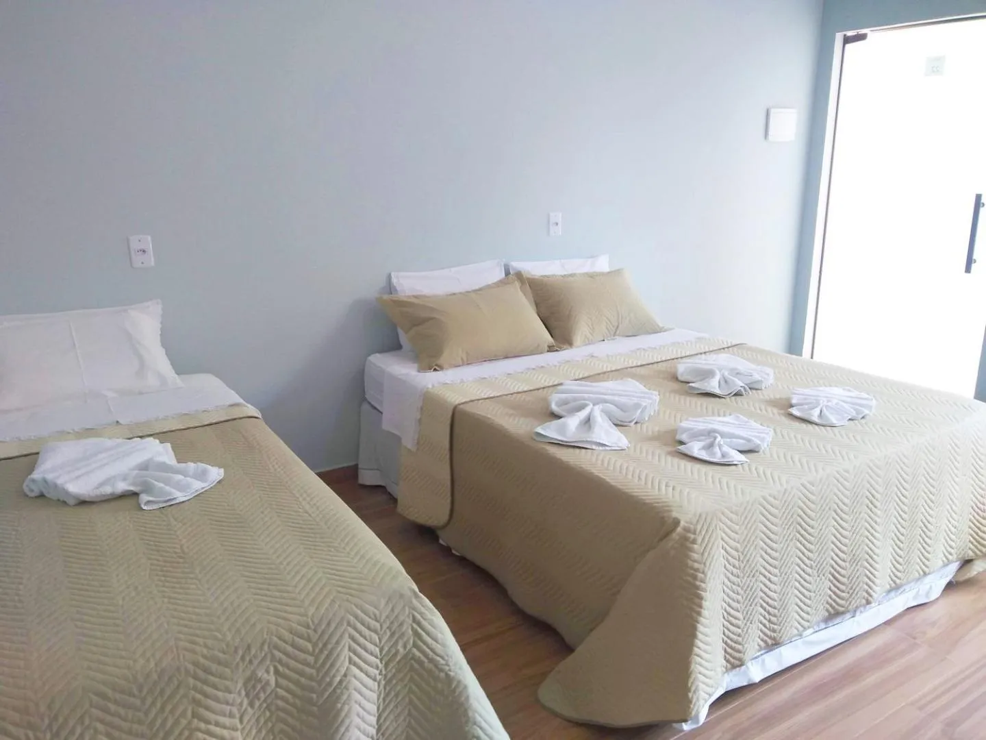 Bed in Pousada Voo das Garças