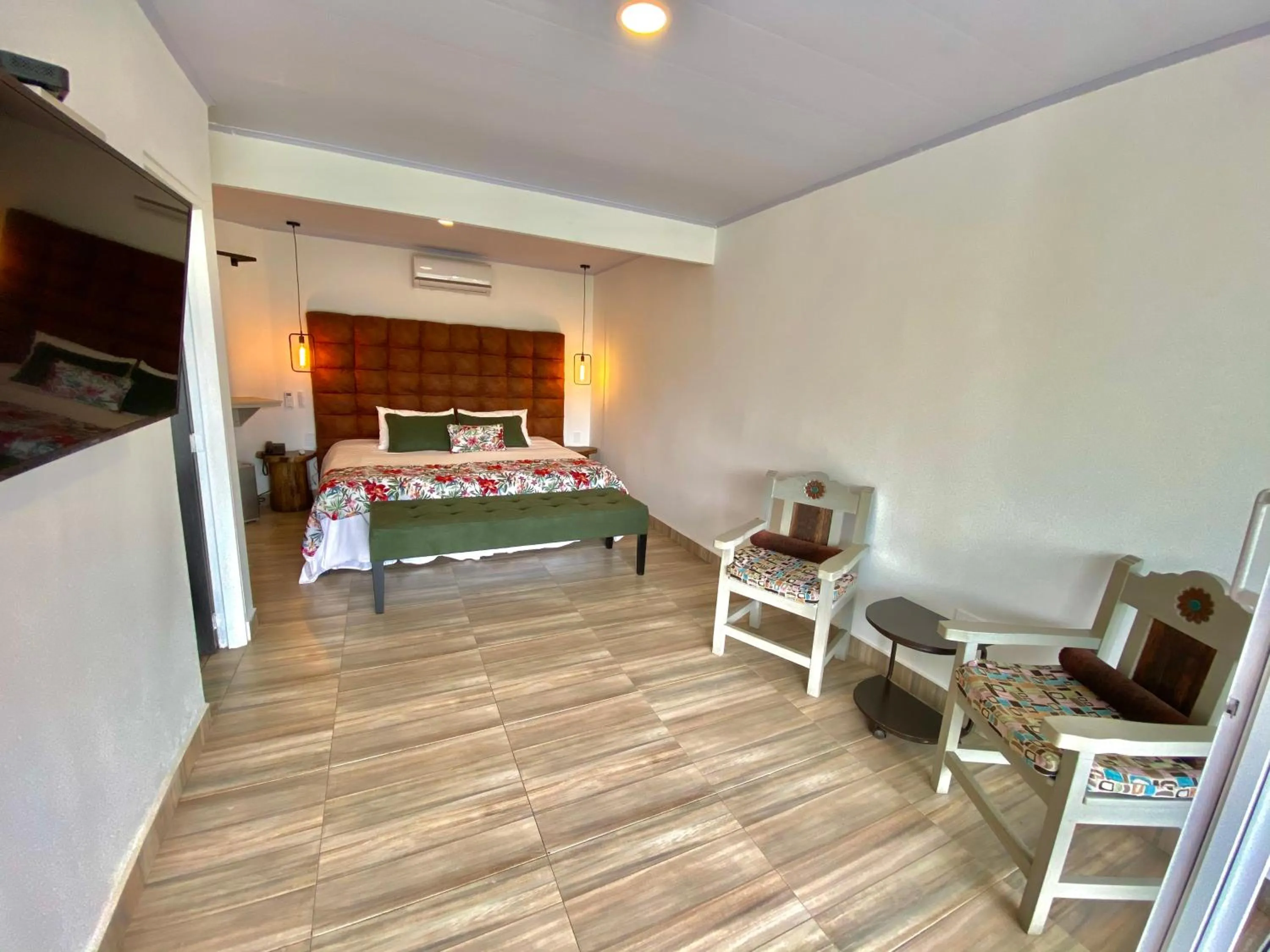 Living room, Bed in Hotel El Mirador del Cocora