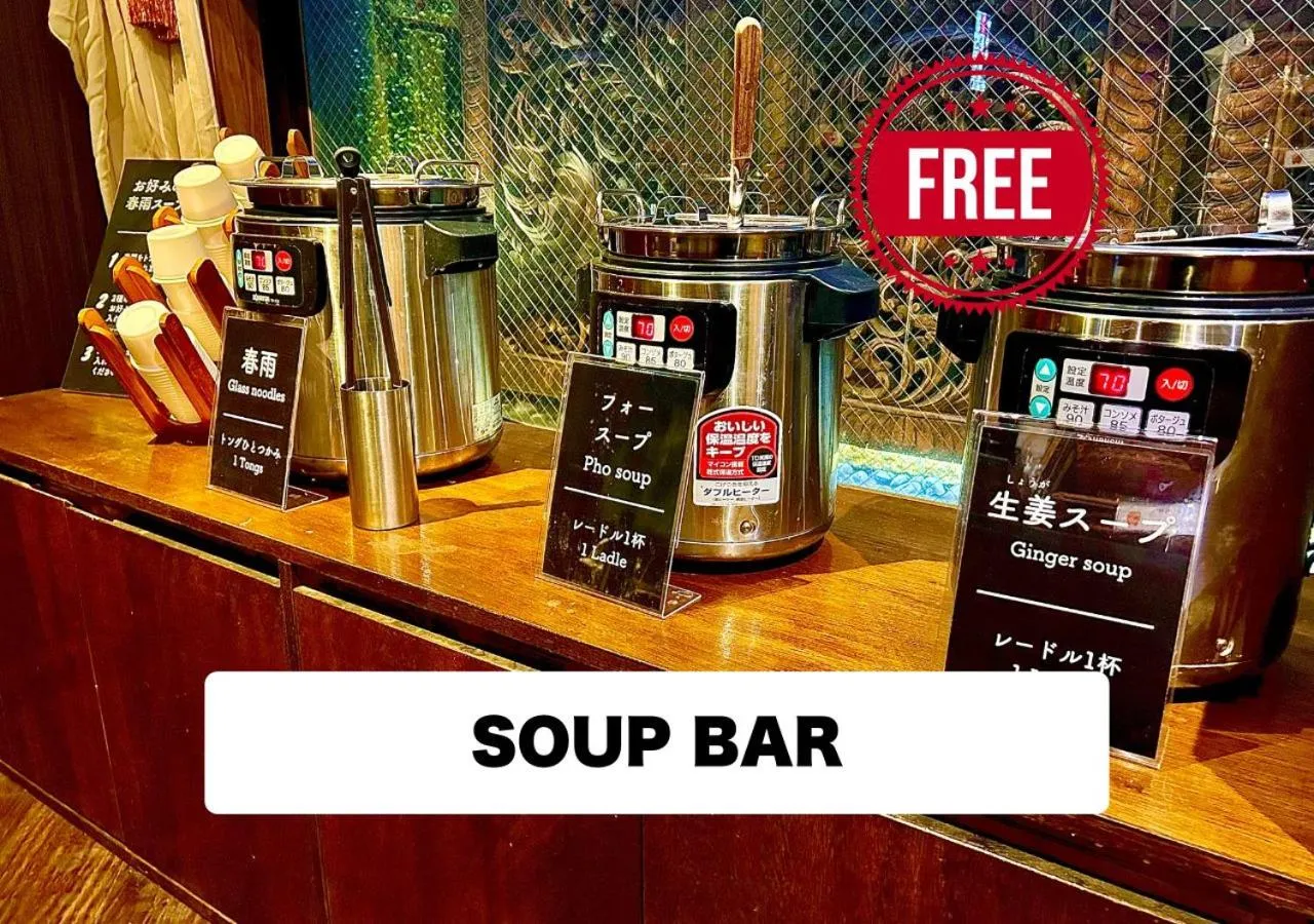 Food and drinks in Hotel Balian Resort Higashi Shinjuku