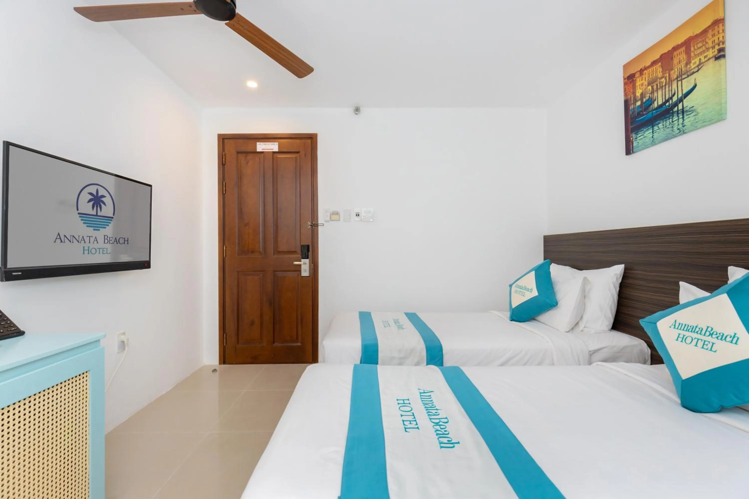 Bed in Annata Beach Hotel