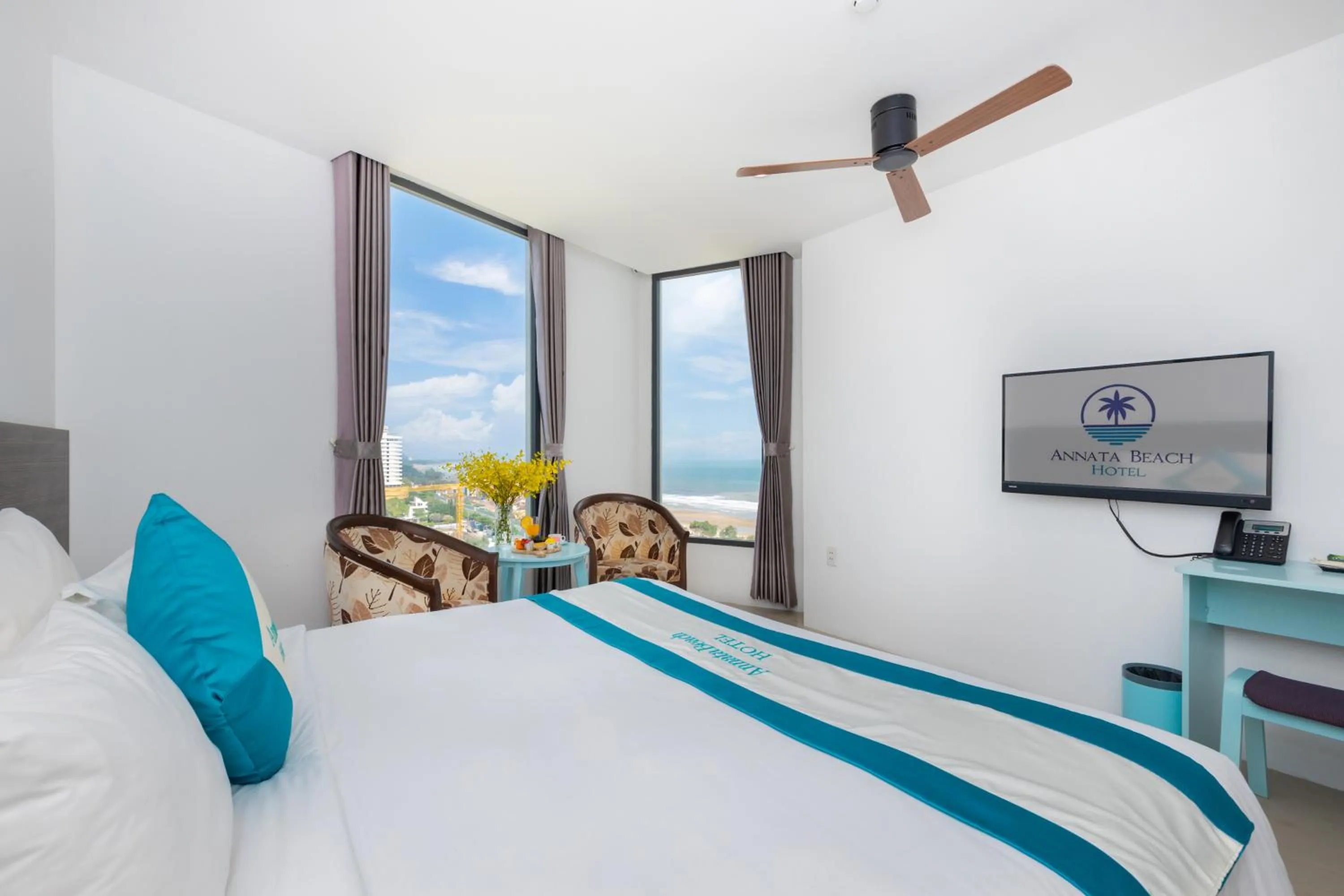 Bed in Annata Beach Hotel