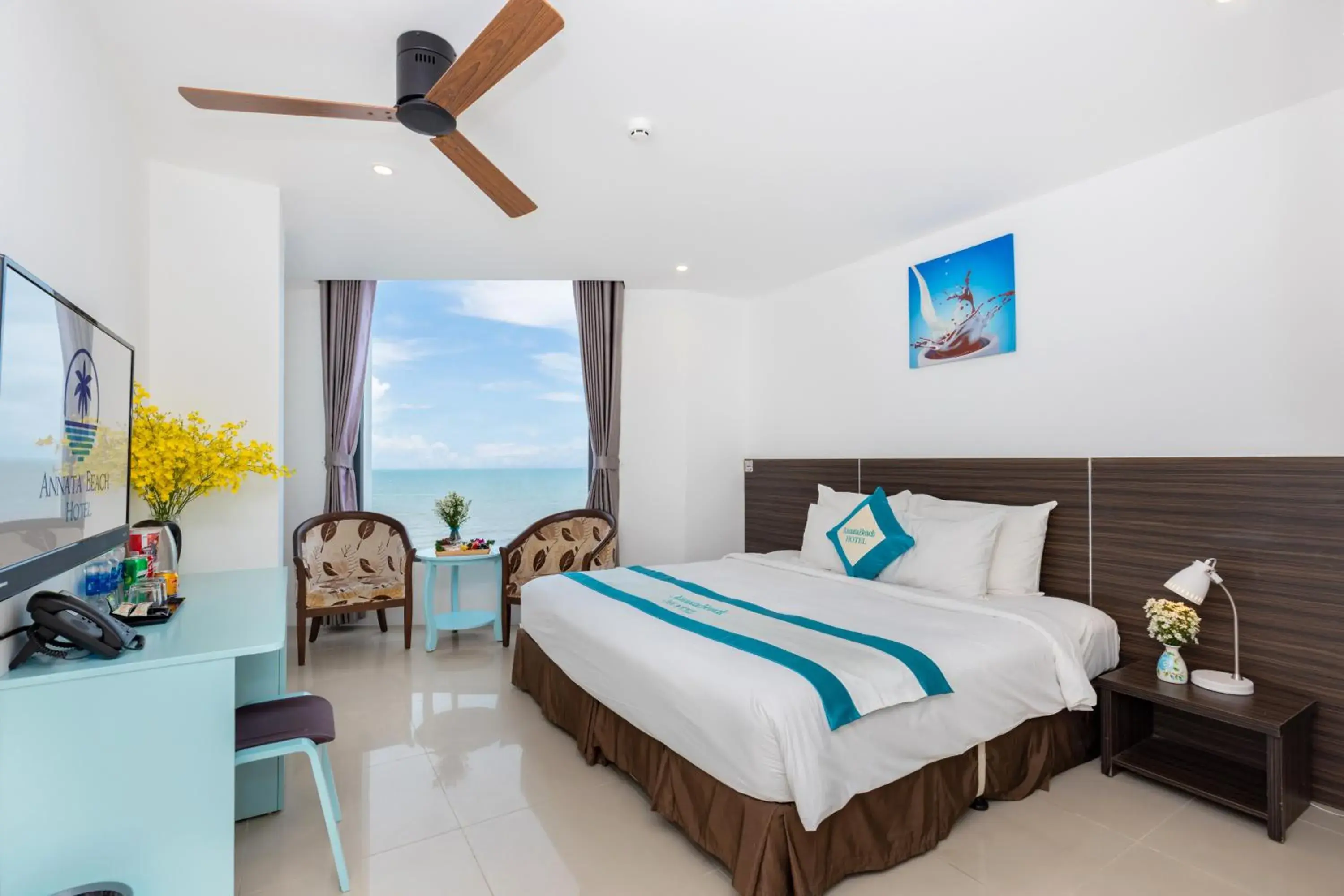 Deluxe Double Room with Sea View in Annata Beach Hotel Deluxe Double Room with Sea View in Annata Beach Hotel