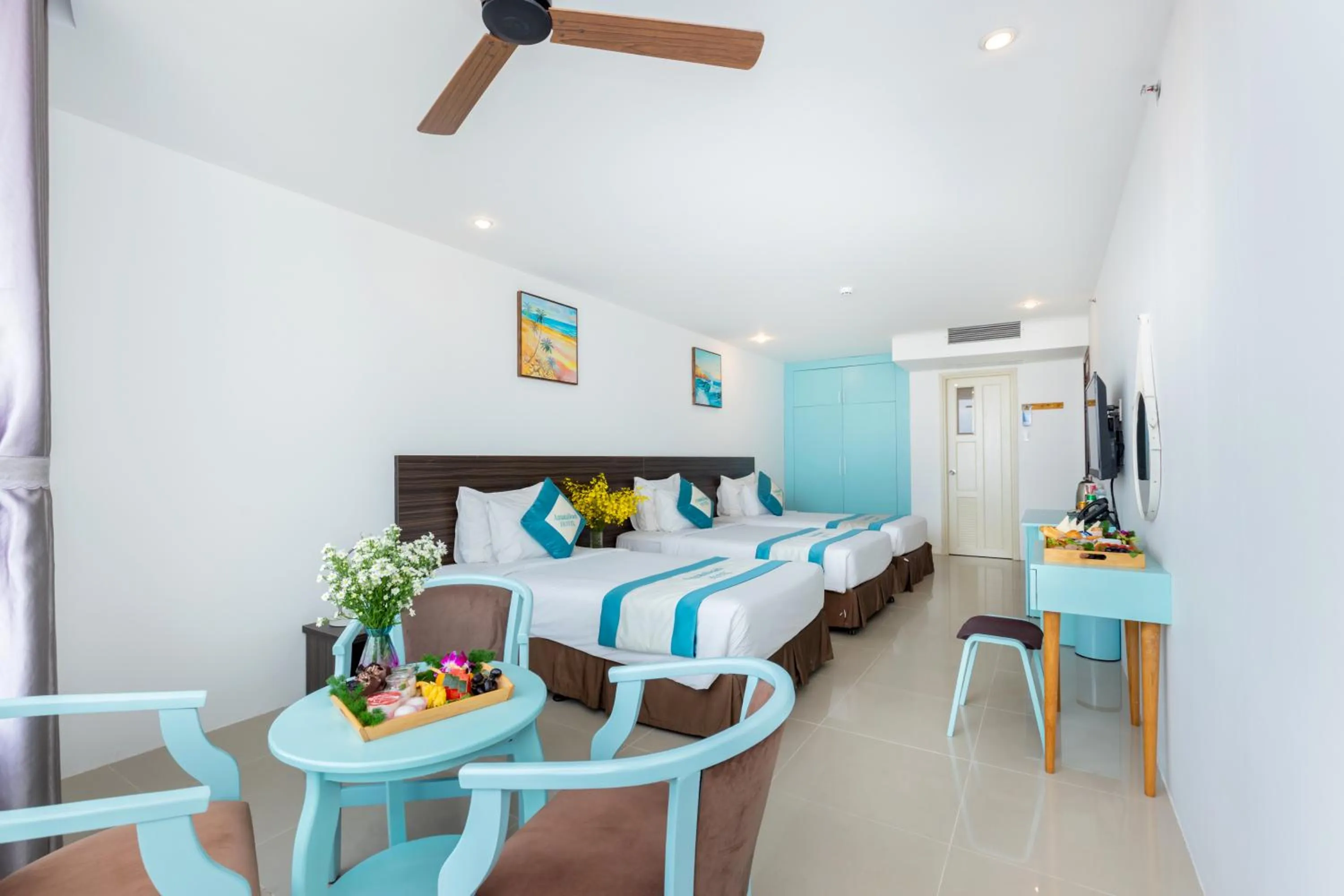 TV and multimedia, Bed in Annata Beach Hotel