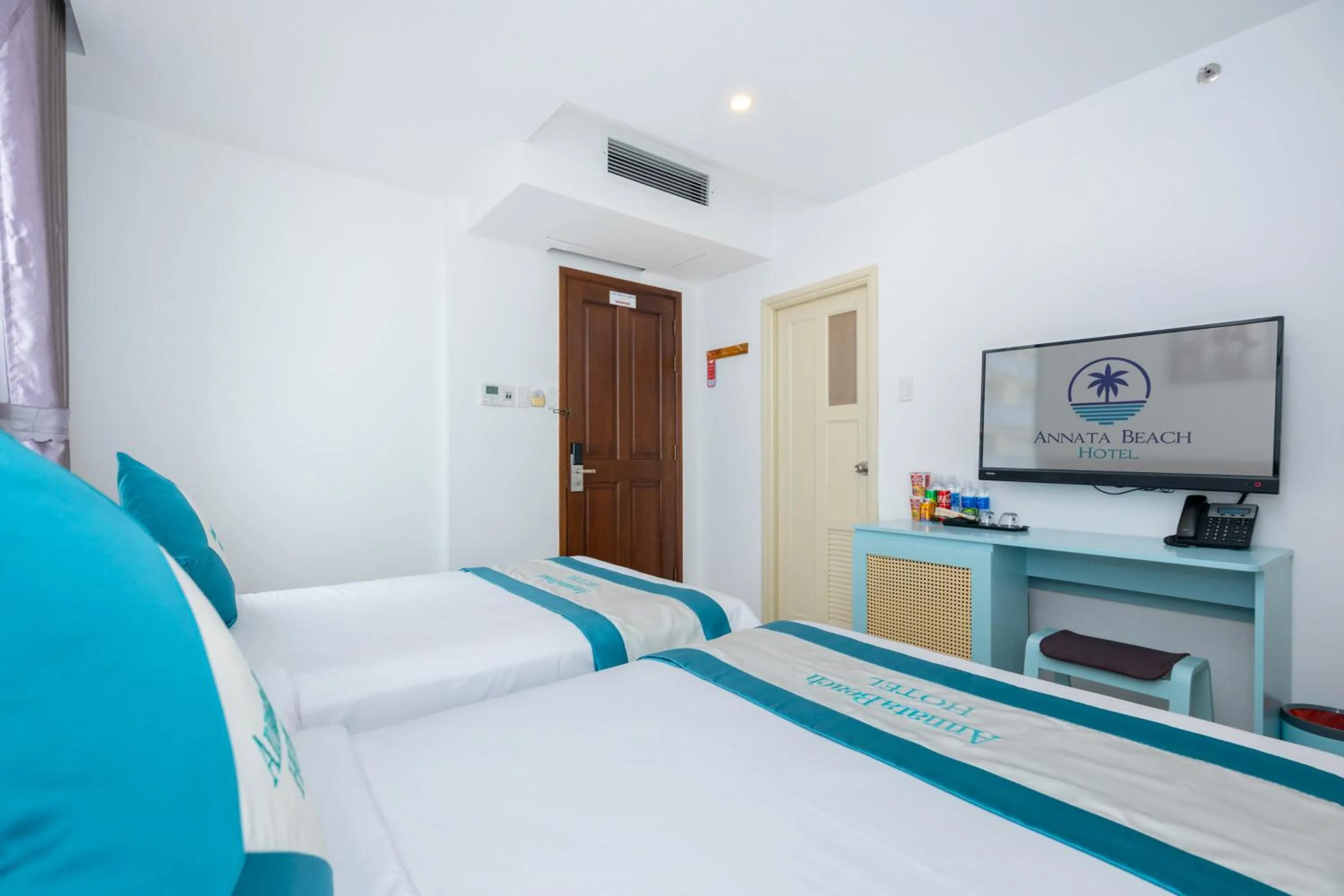 Bed in Annata Beach Hotel
