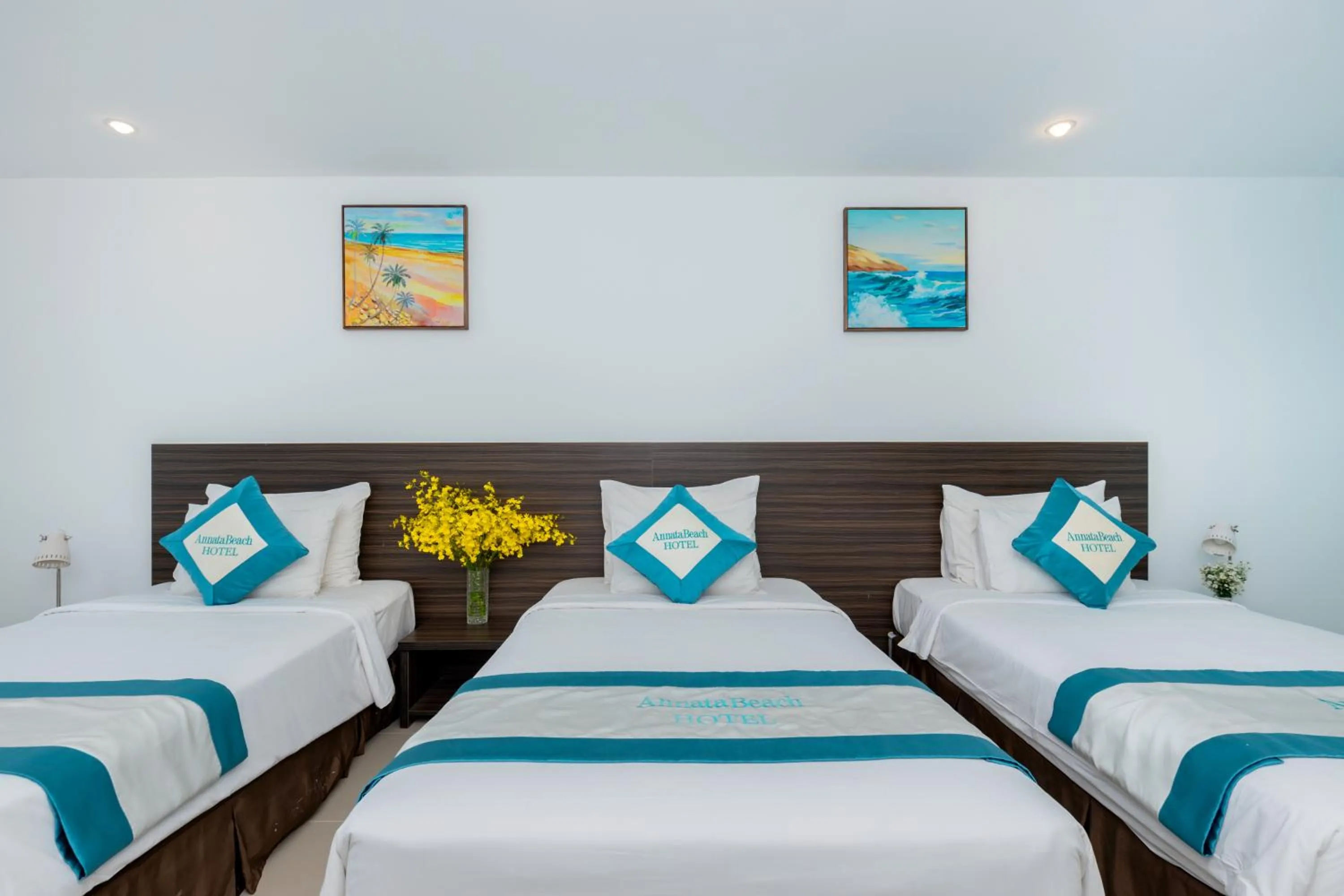 Bed in Annata Beach Hotel