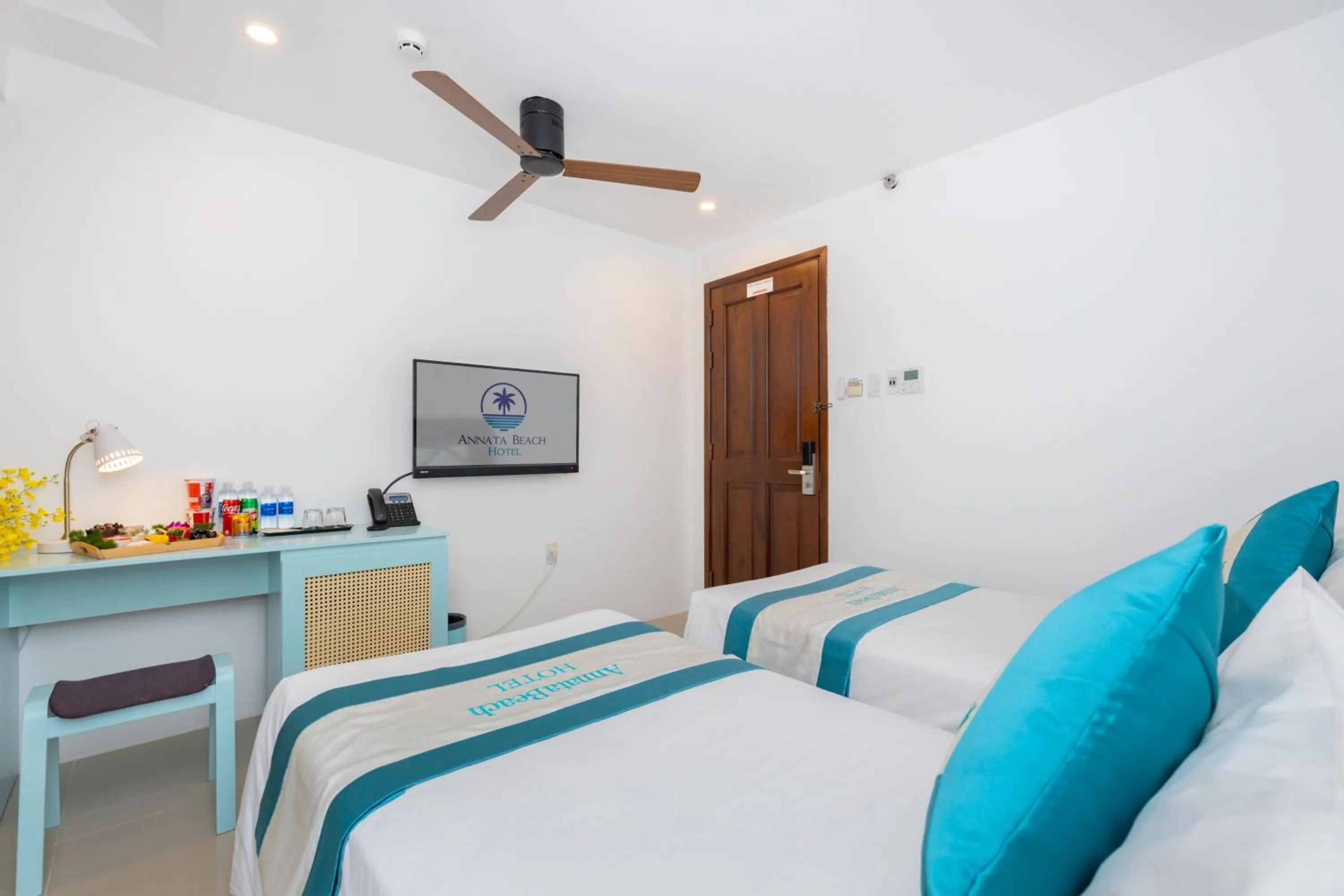 Bed in Annata Beach Hotel
