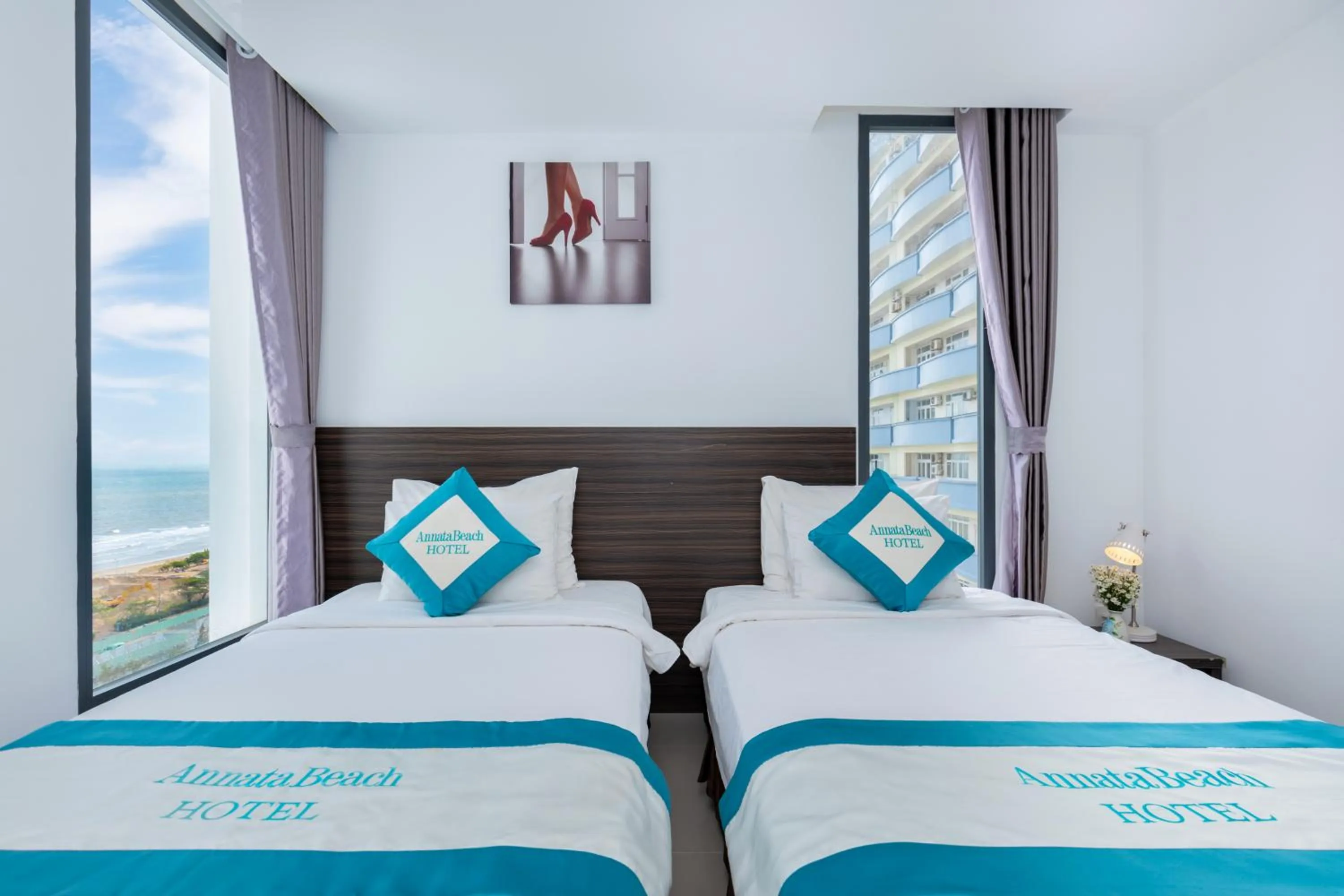 Bed in Annata Beach Hotel