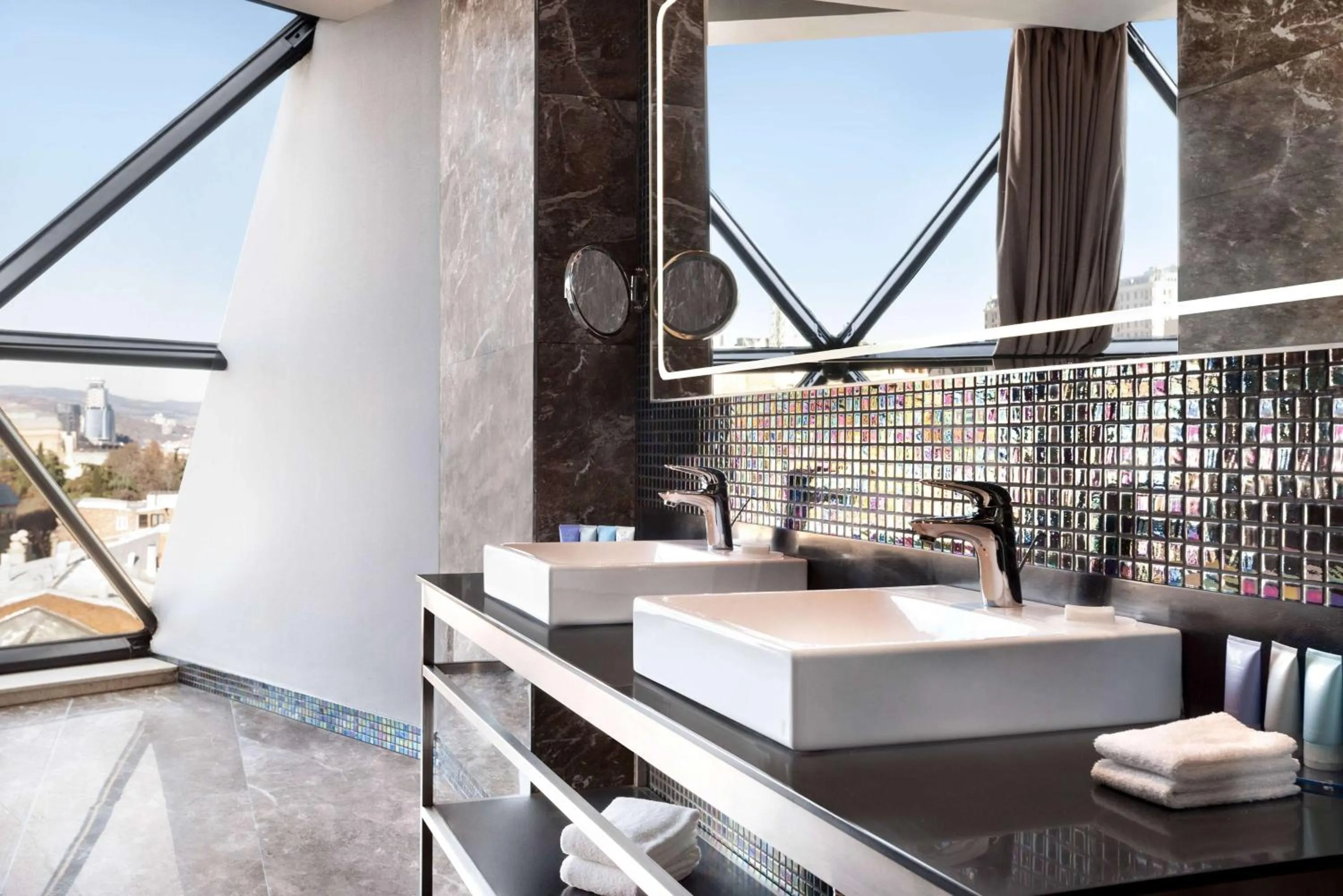 Bed in Wyndham Grand Tbilisi