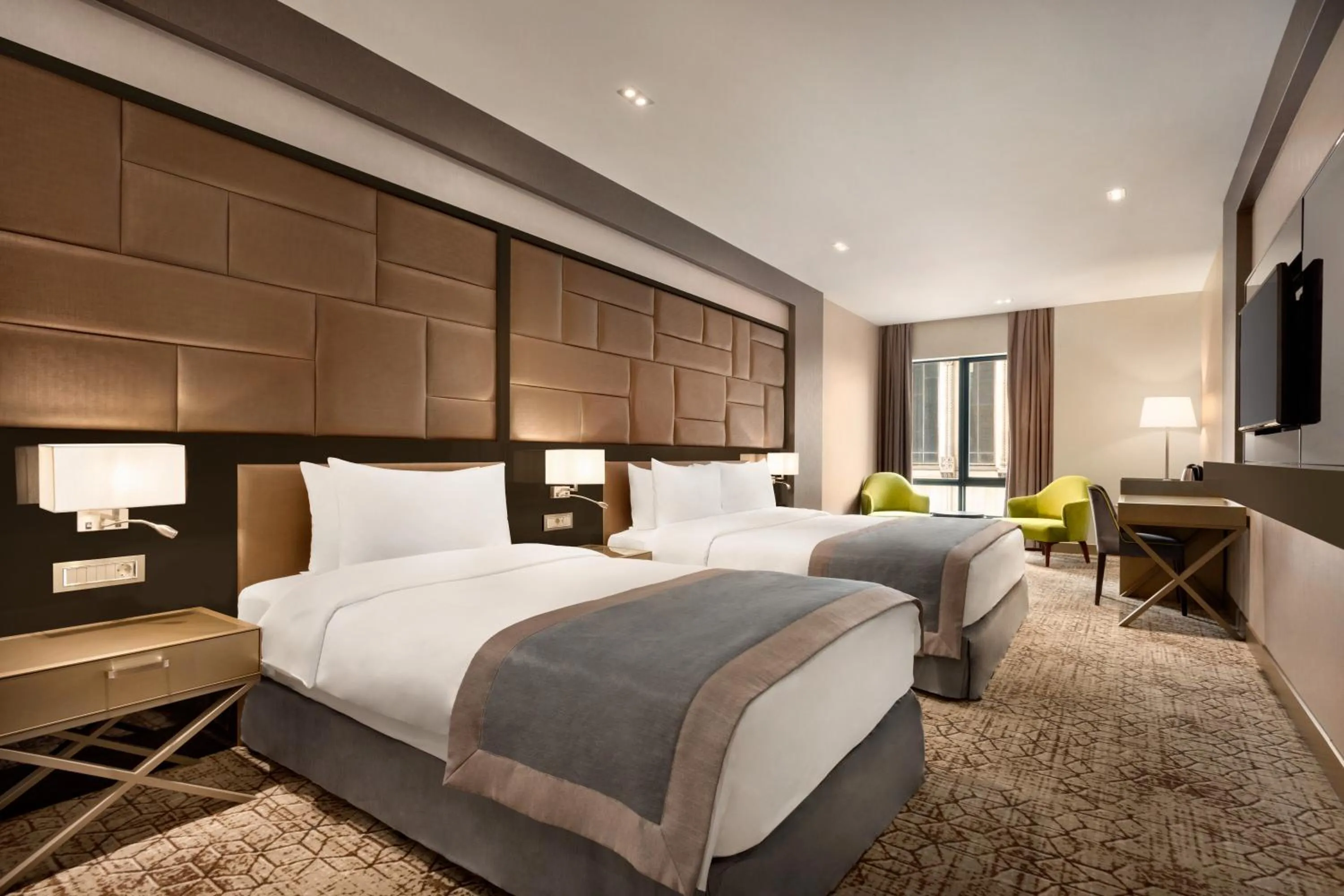 Bed in Wyndham Grand Tbilisi