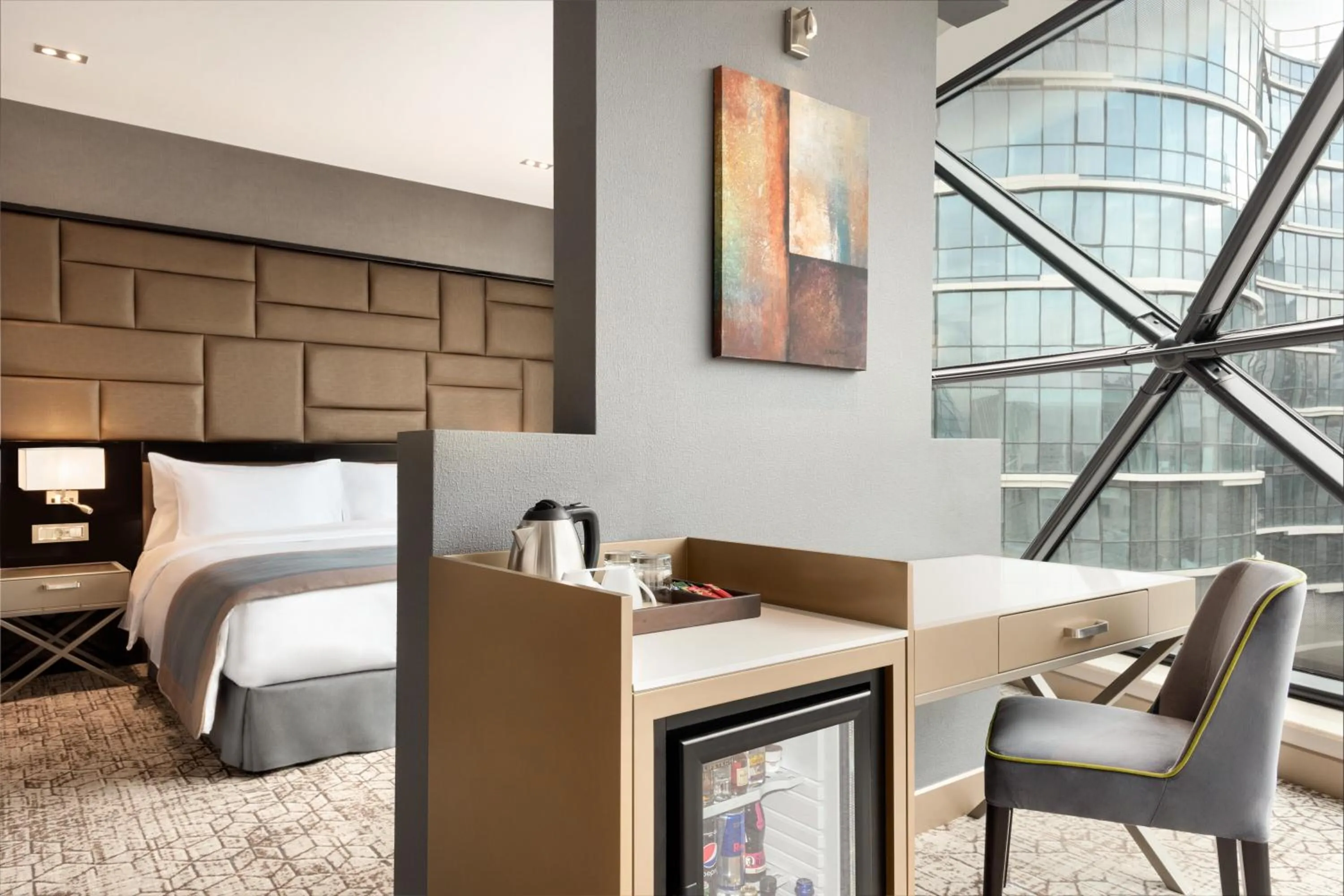 Bed in Wyndham Grand Tbilisi