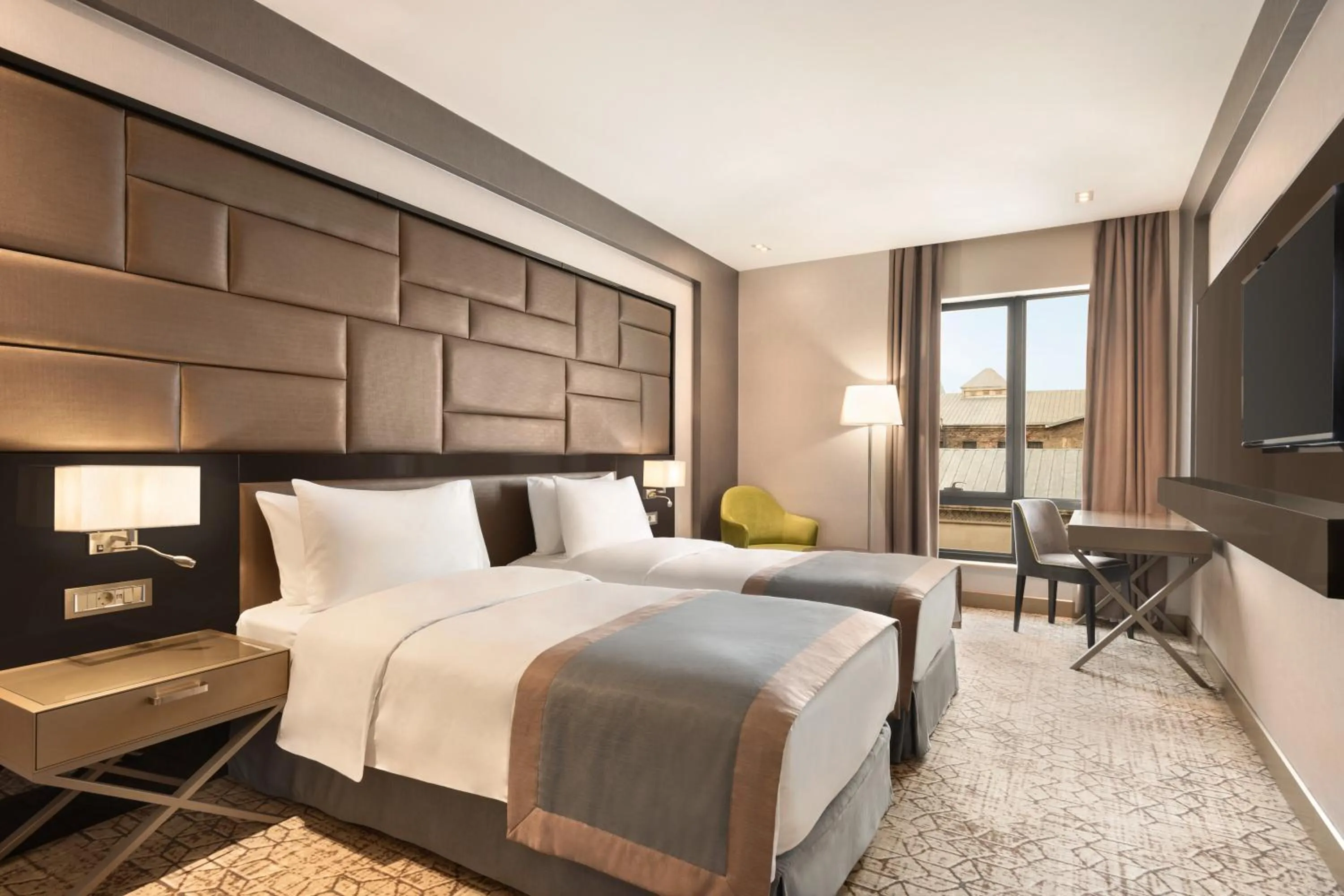 Bed in Wyndham Grand Tbilisi