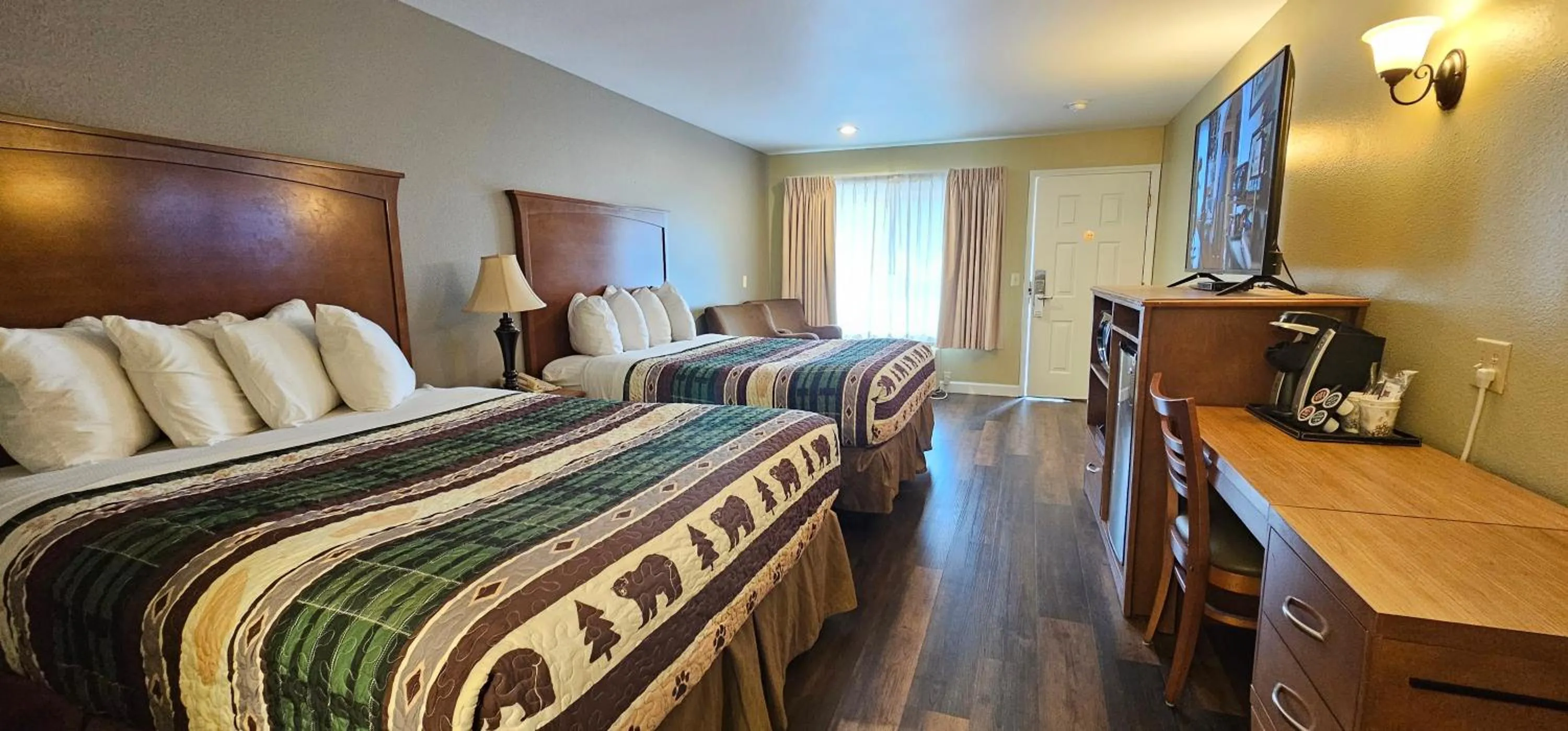 Bed in Mill Village Motel