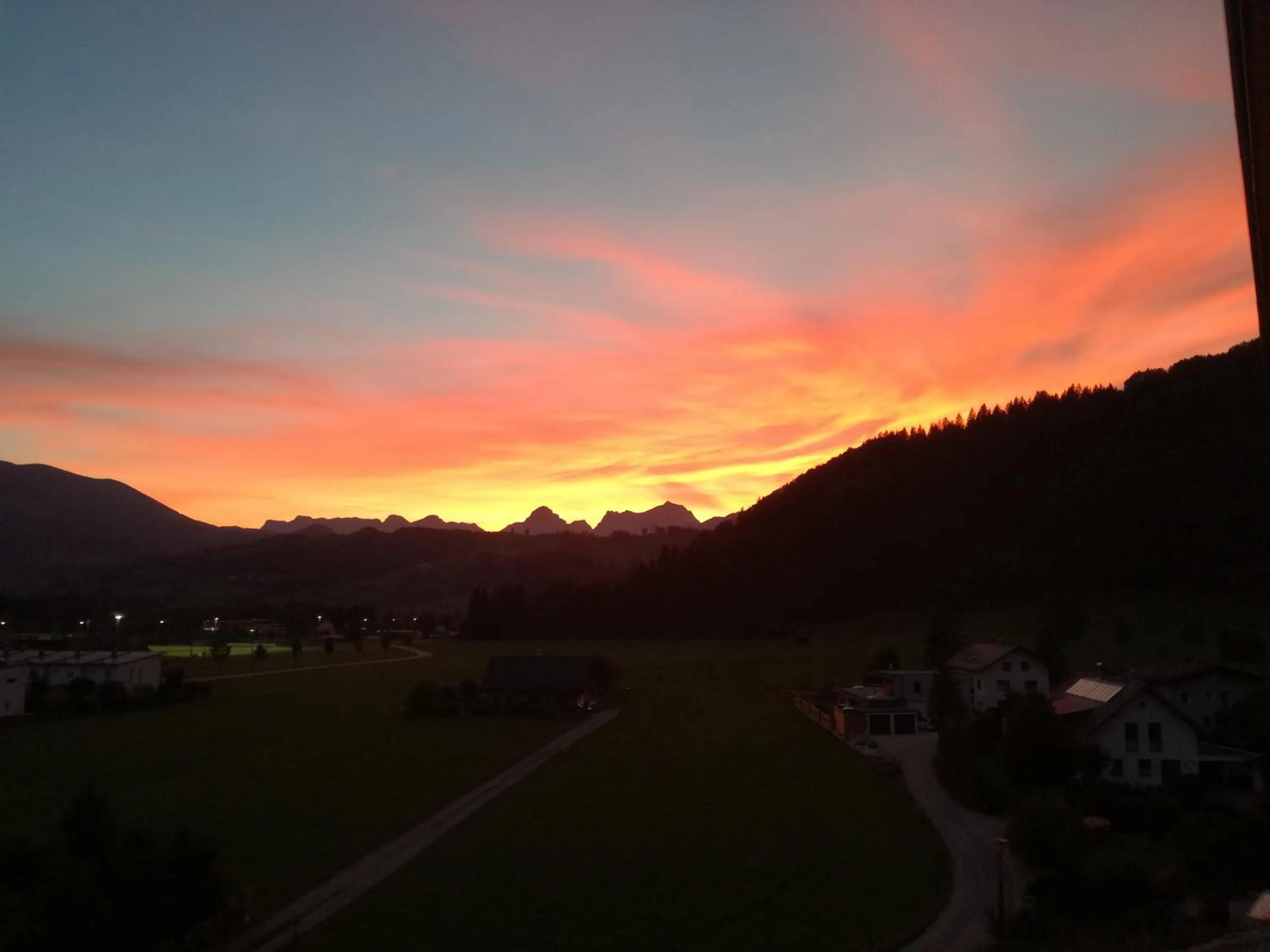 Sunset in Jutel Windischgarsten