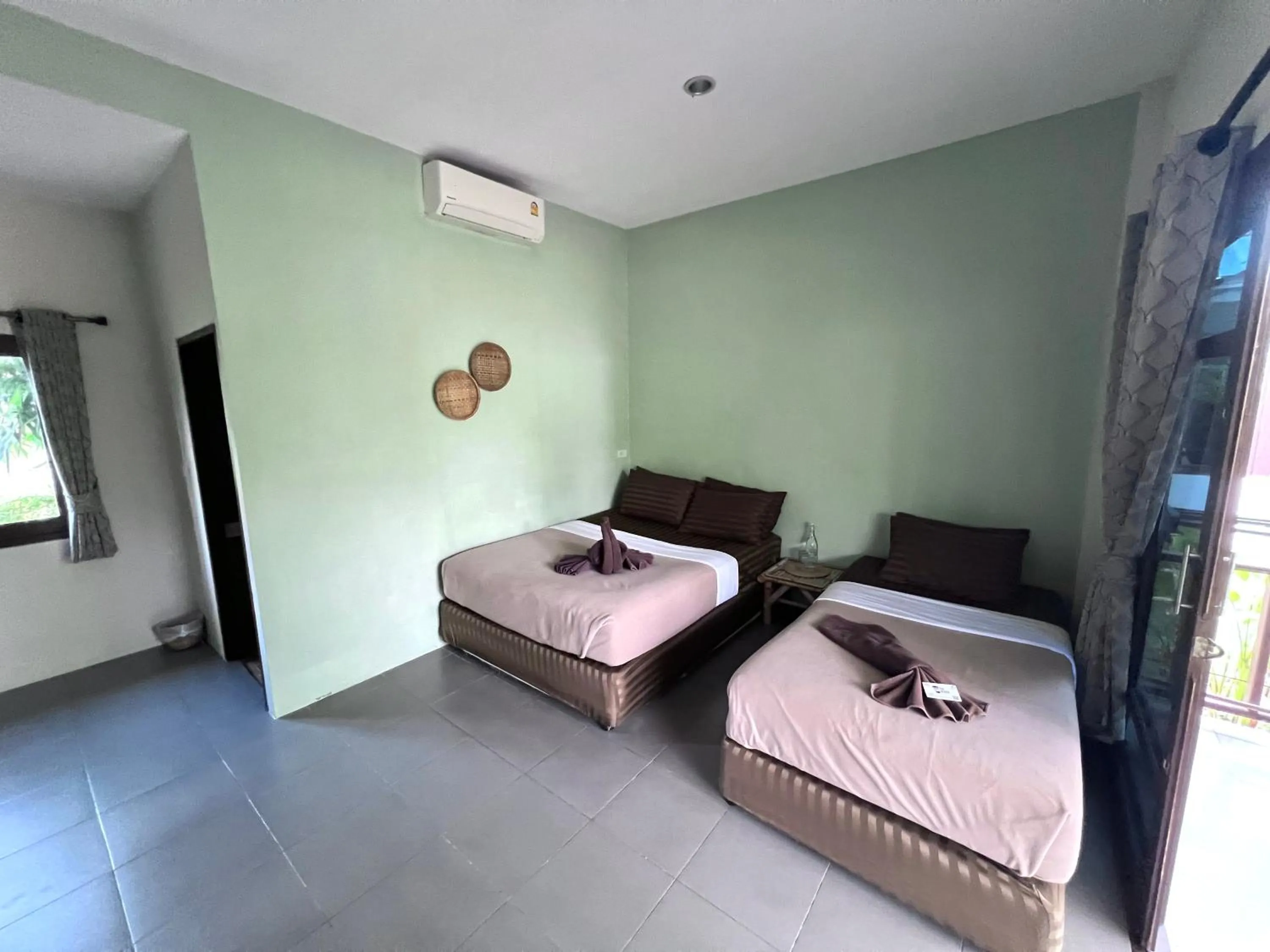 Bed in Tiki Beach Koh Phangan Beach Restaurant Bar and Coworking