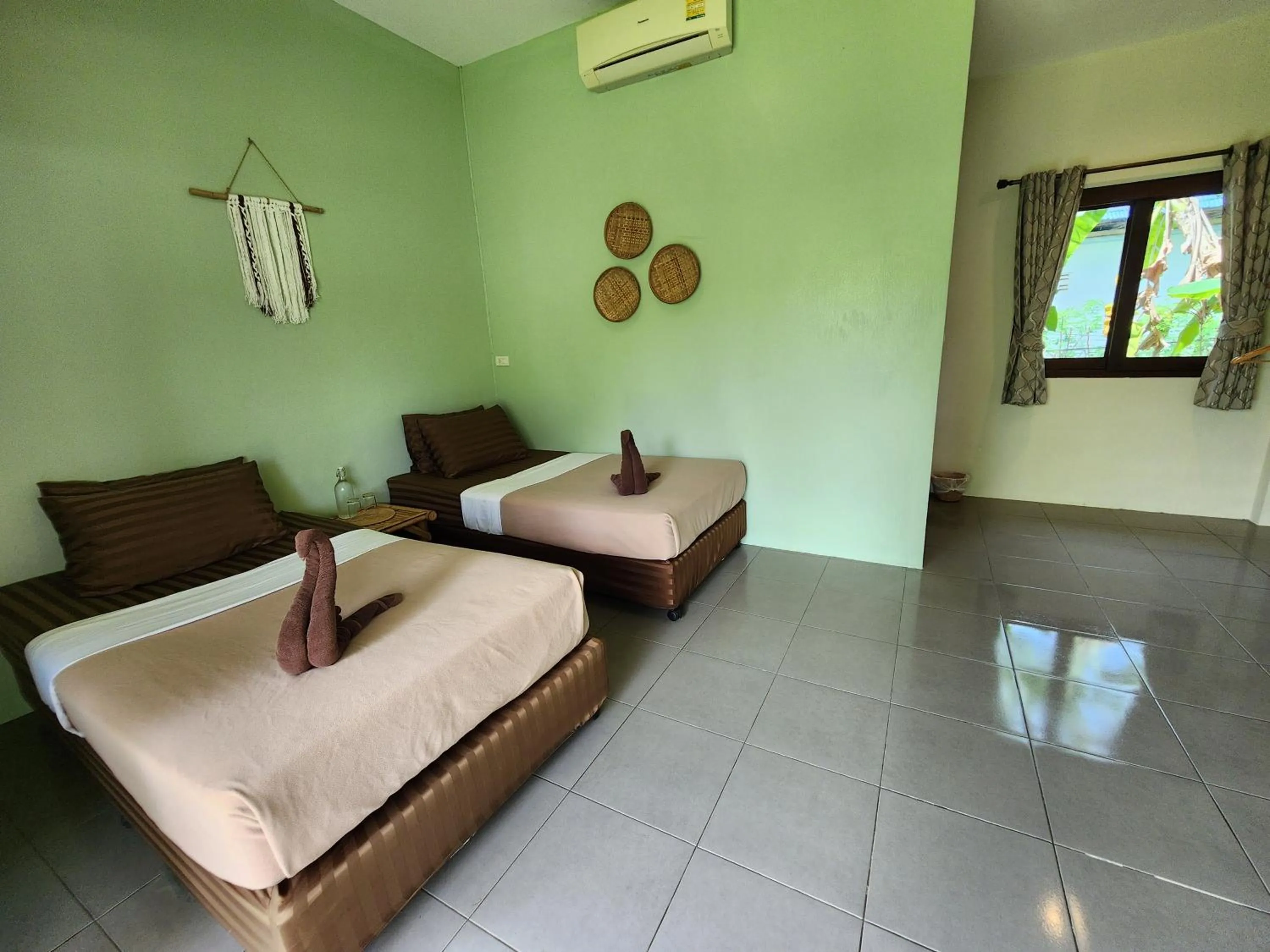 Bed in Tiki Beach Koh Phangan Beach Restaurant Bar and Coworking