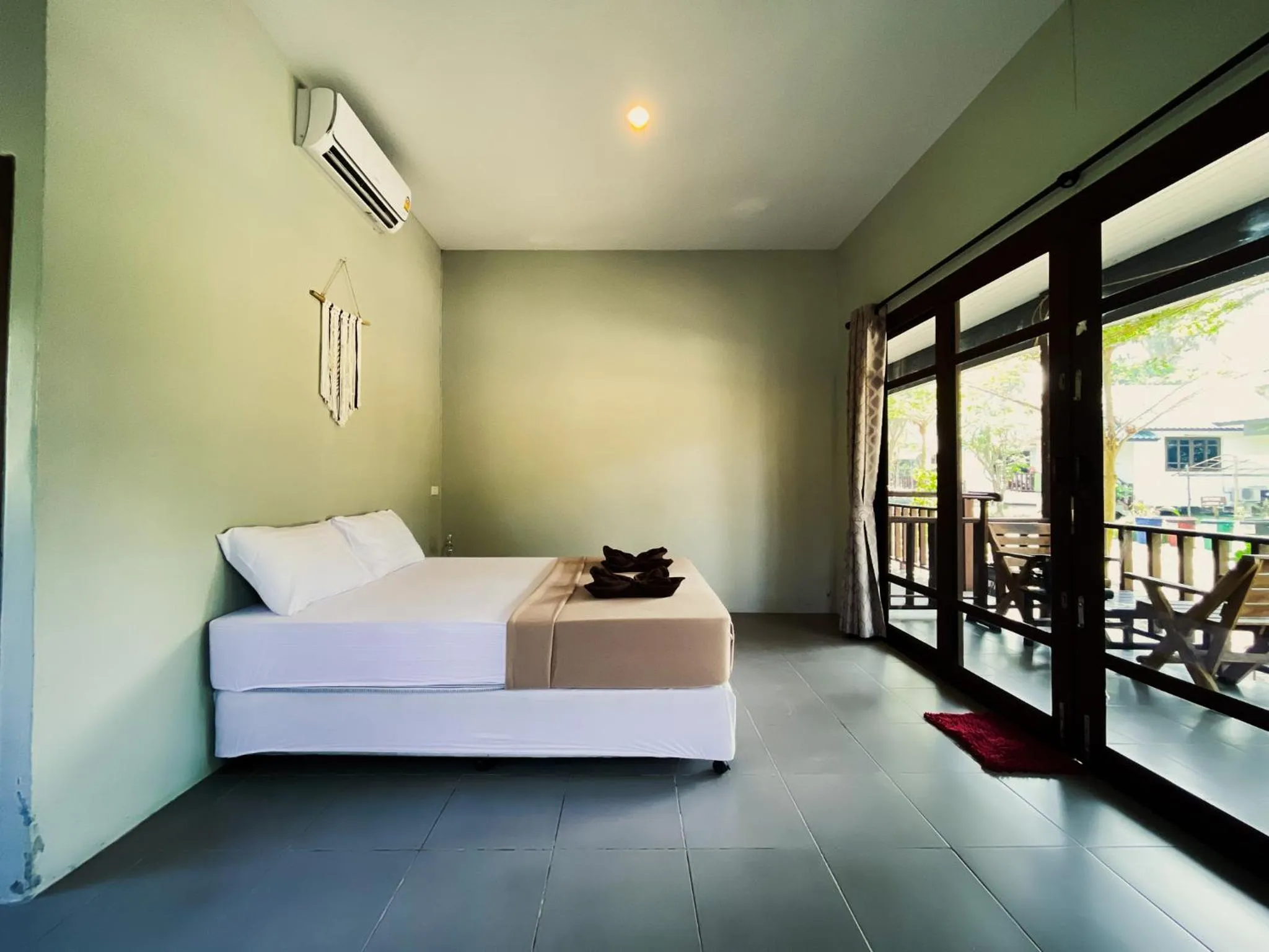 Bed in Tiki Beach Koh Phangan Beach Restaurant Bar and Coworking