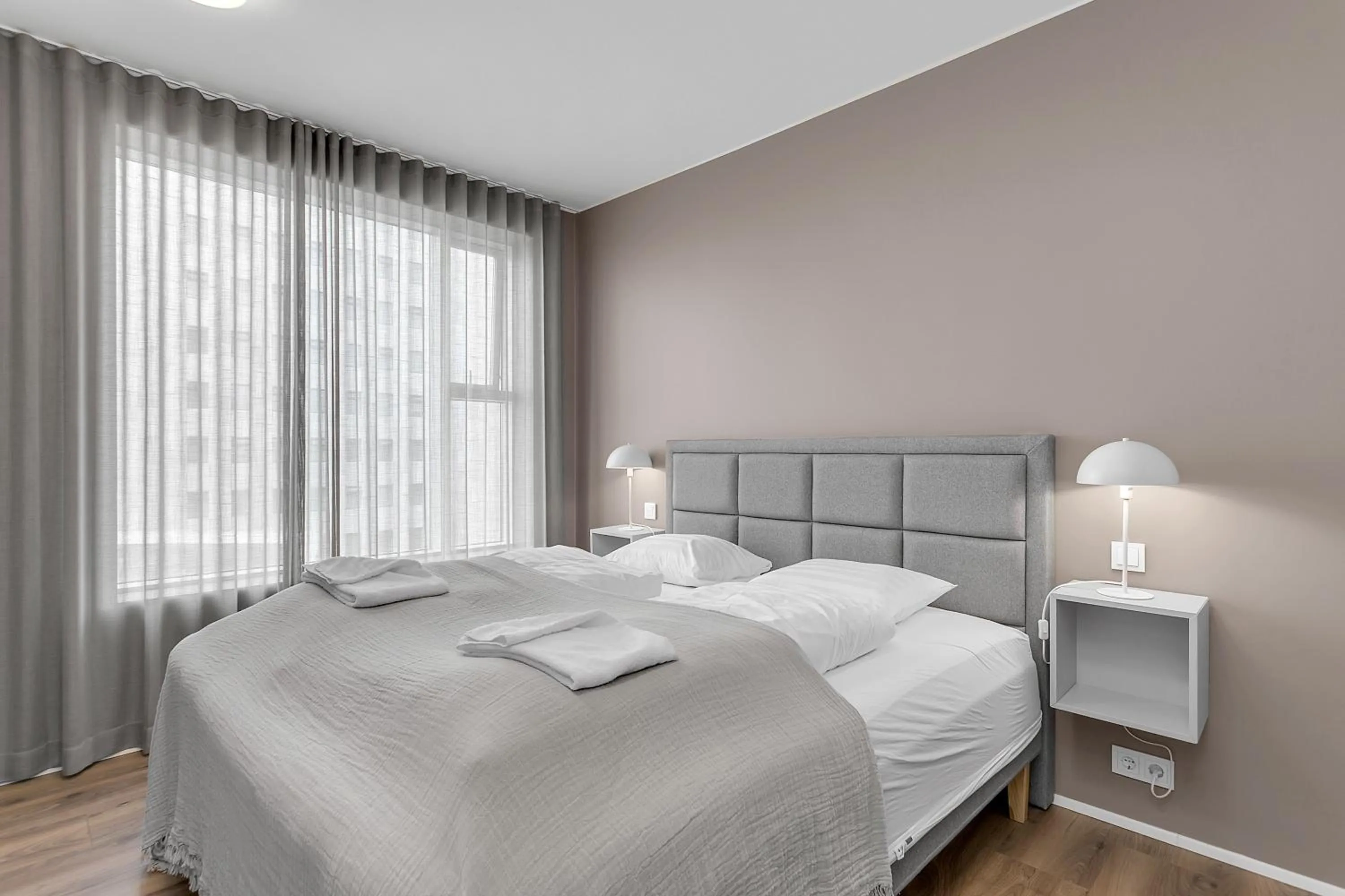 Bed in Sif Apartments by Heimaleiga