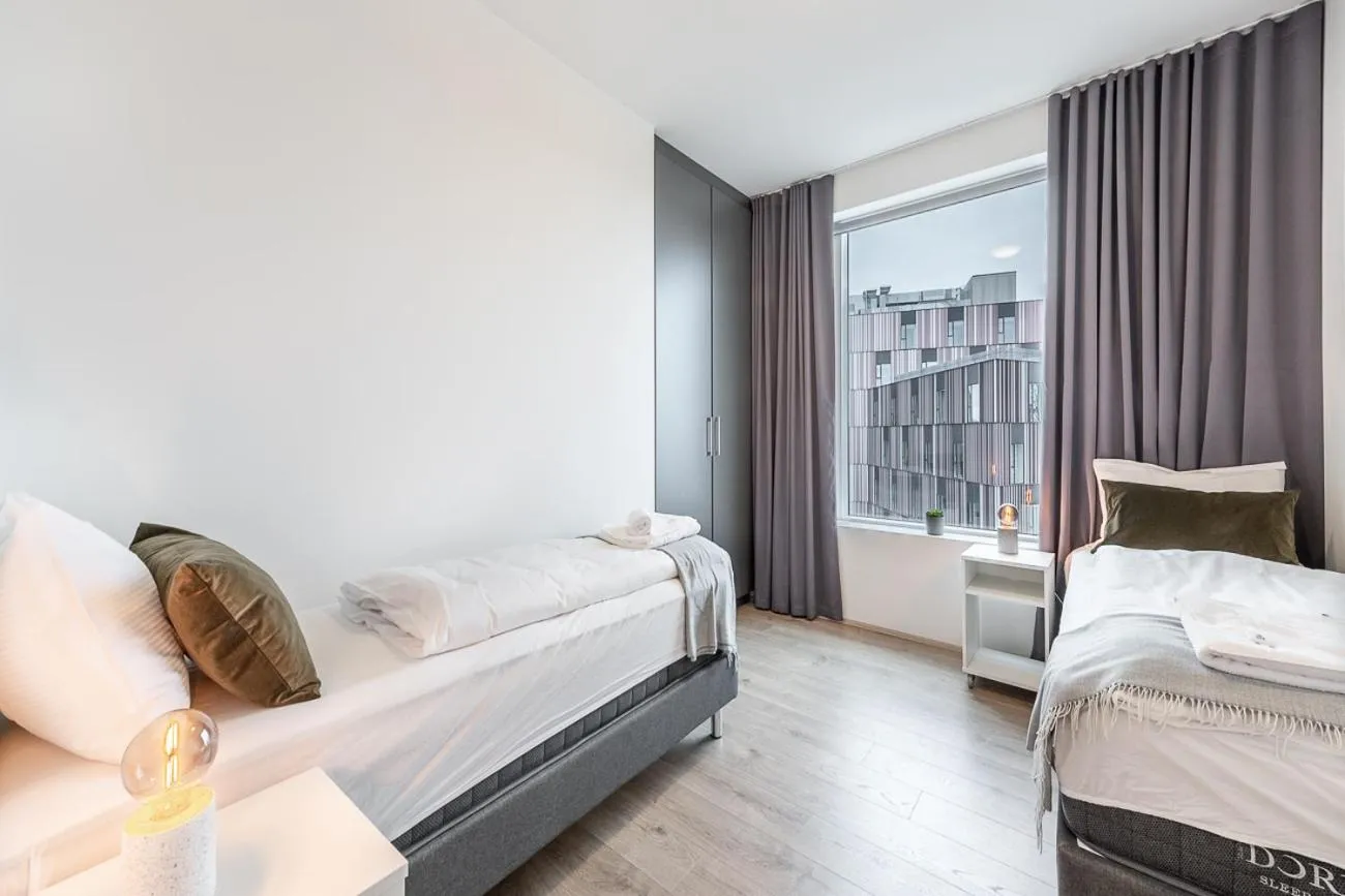 Bed in Sif Apartments by Heimaleiga