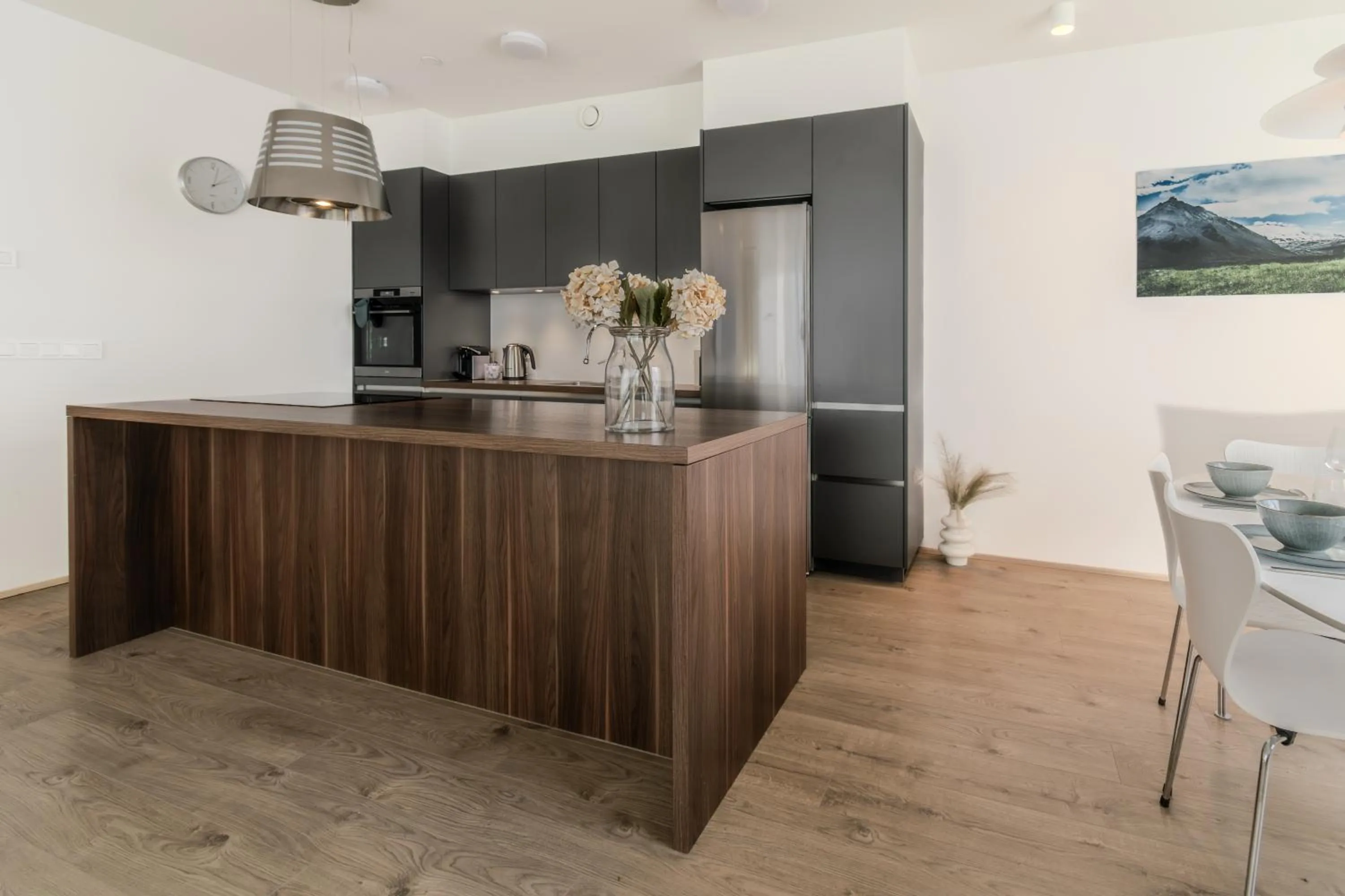 Kitchen or kitchenette in Sif Apartments by Heimaleiga