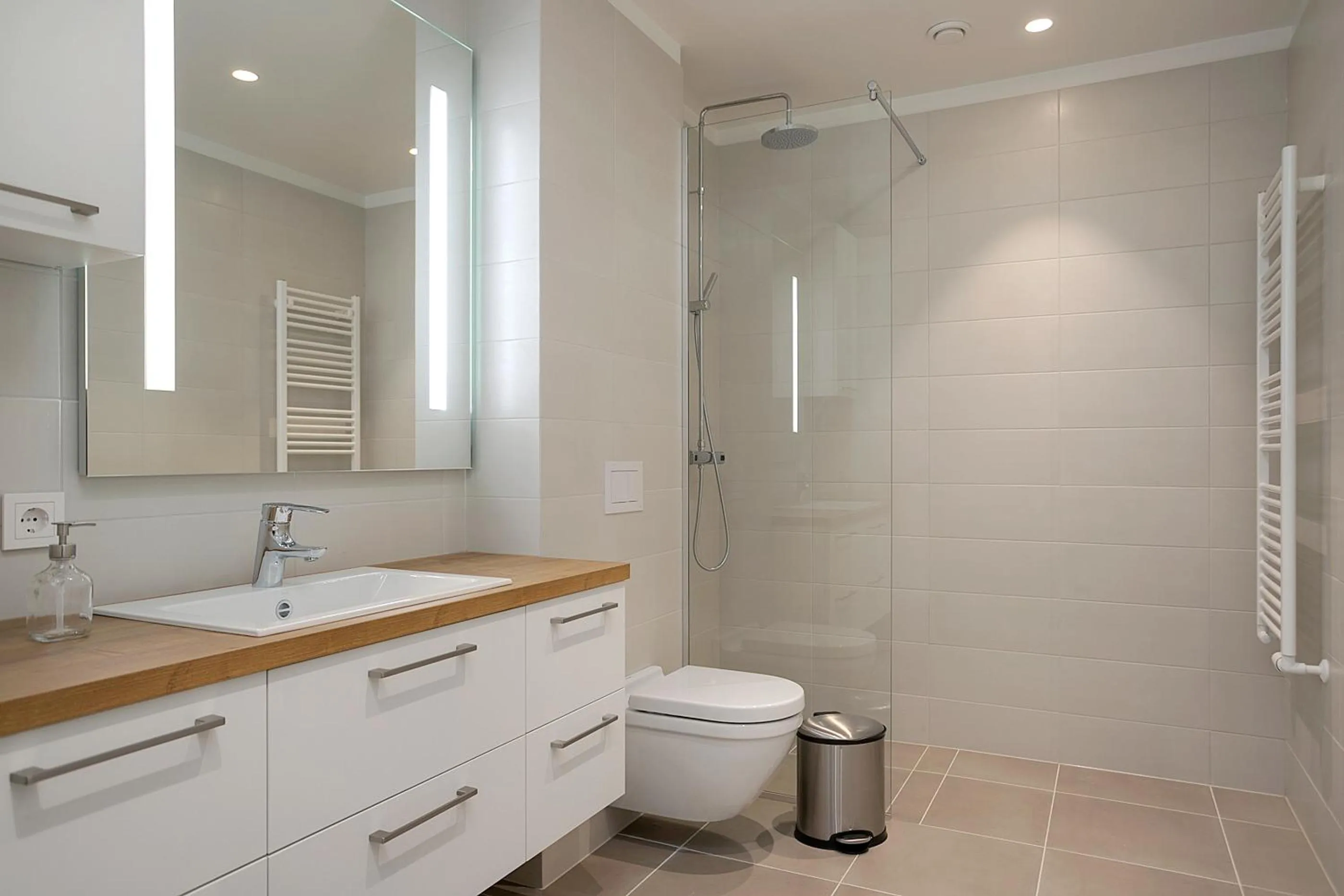 Shower in Sif Apartments by Heimaleiga