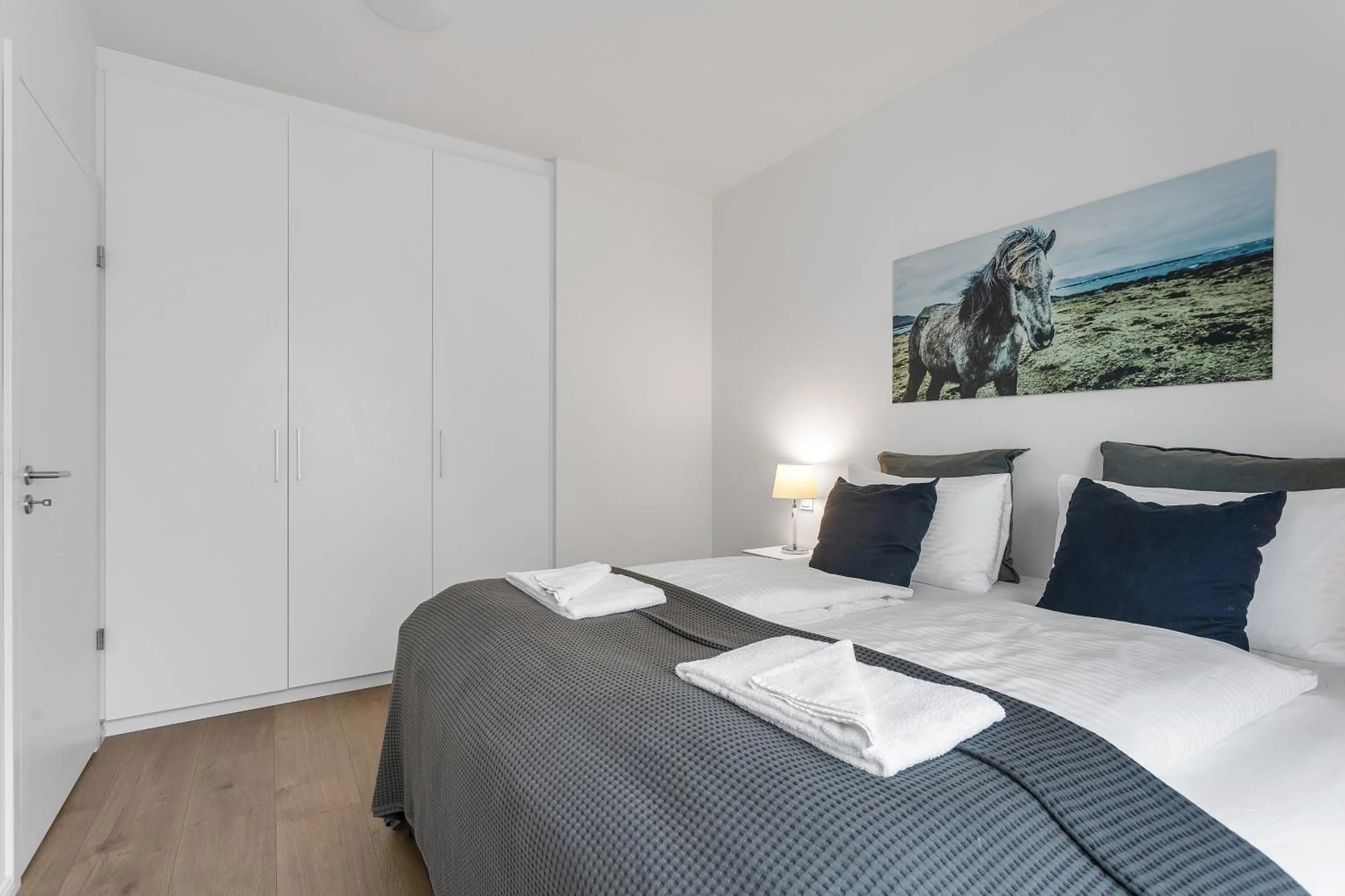 Bed in Sif Apartments by Heimaleiga