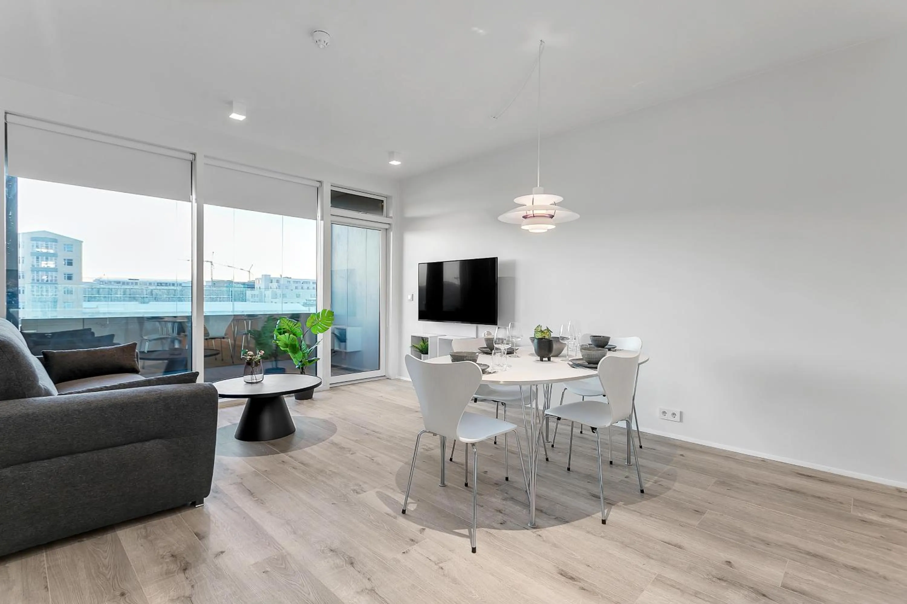 TV and multimedia in Sif Apartments by Heimaleiga