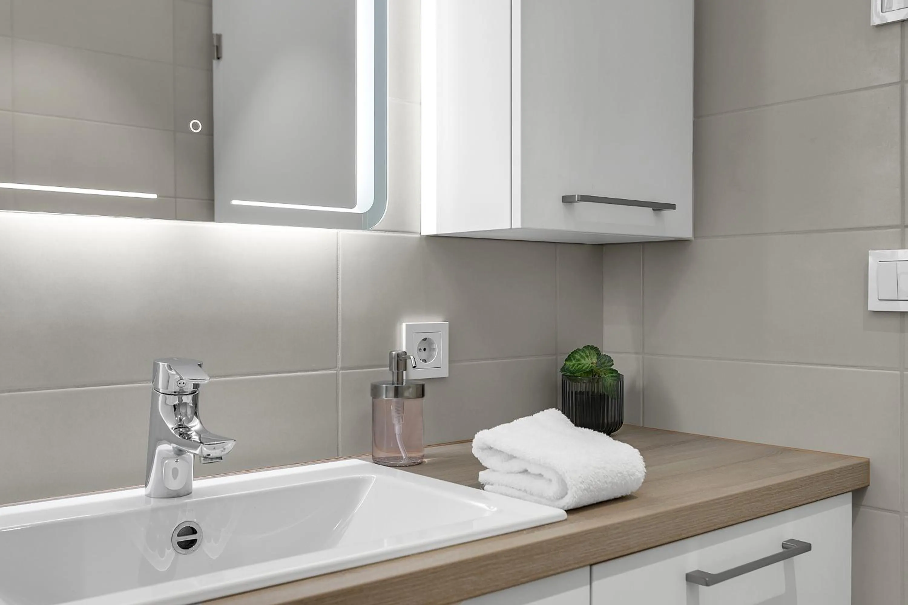 Bathroom in Sif Apartments by Heimaleiga