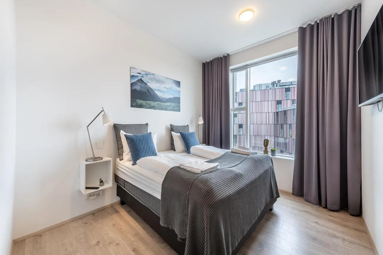 Bed in Sif Apartments by Heimaleiga