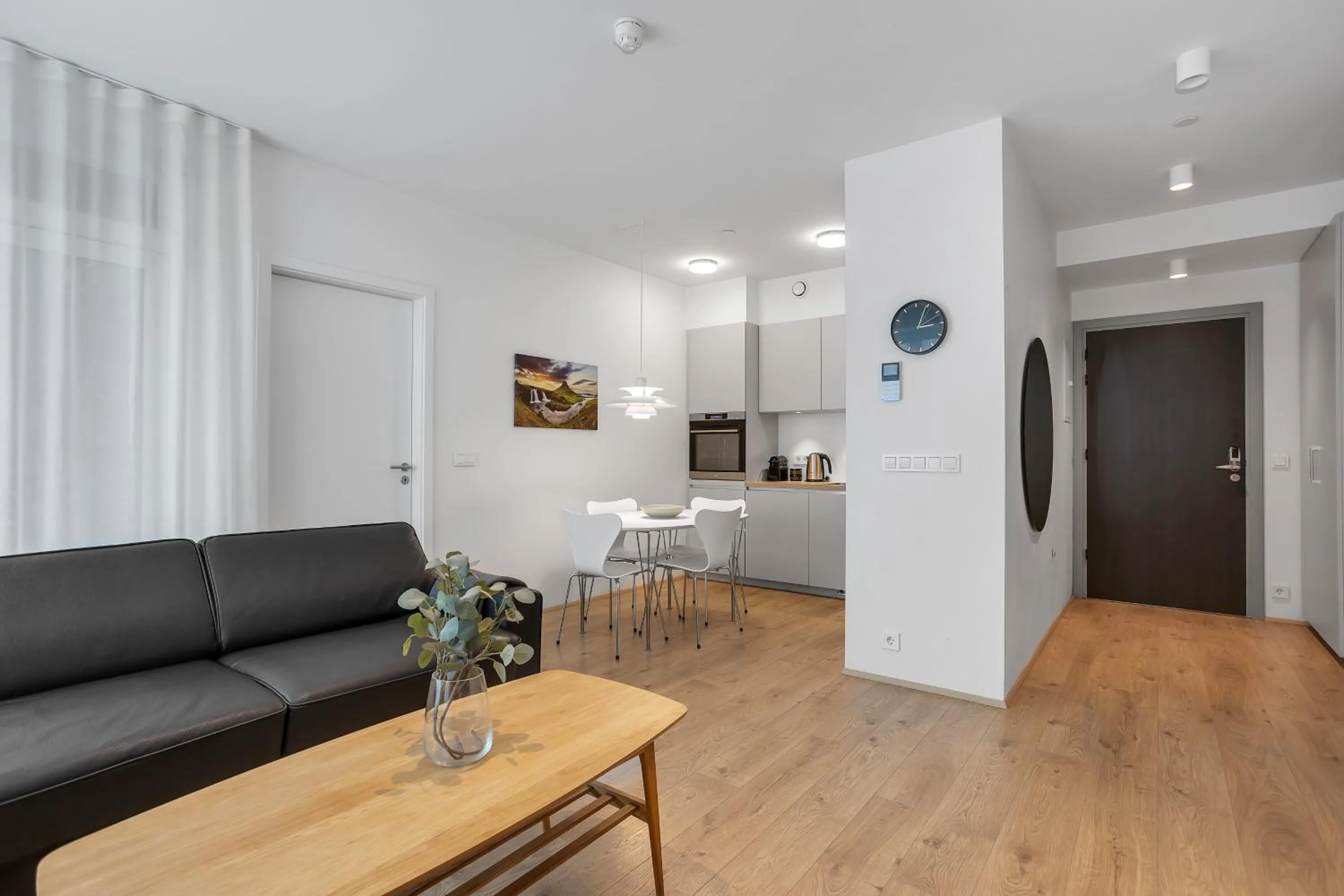 Kitchen or kitchenette in Sif Apartments by Heimaleiga