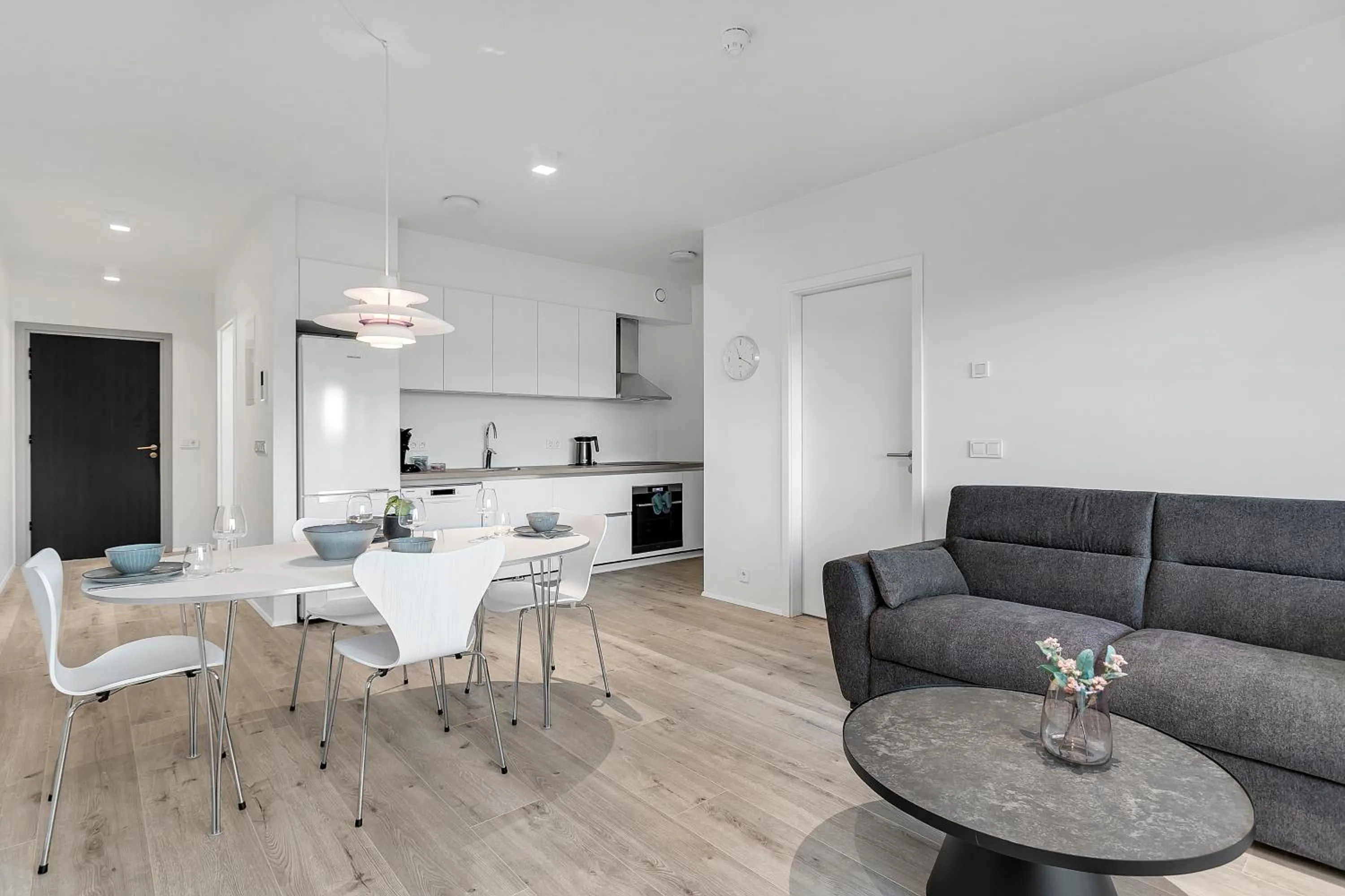 Kitchen or kitchenette in Sif Apartments by Heimaleiga