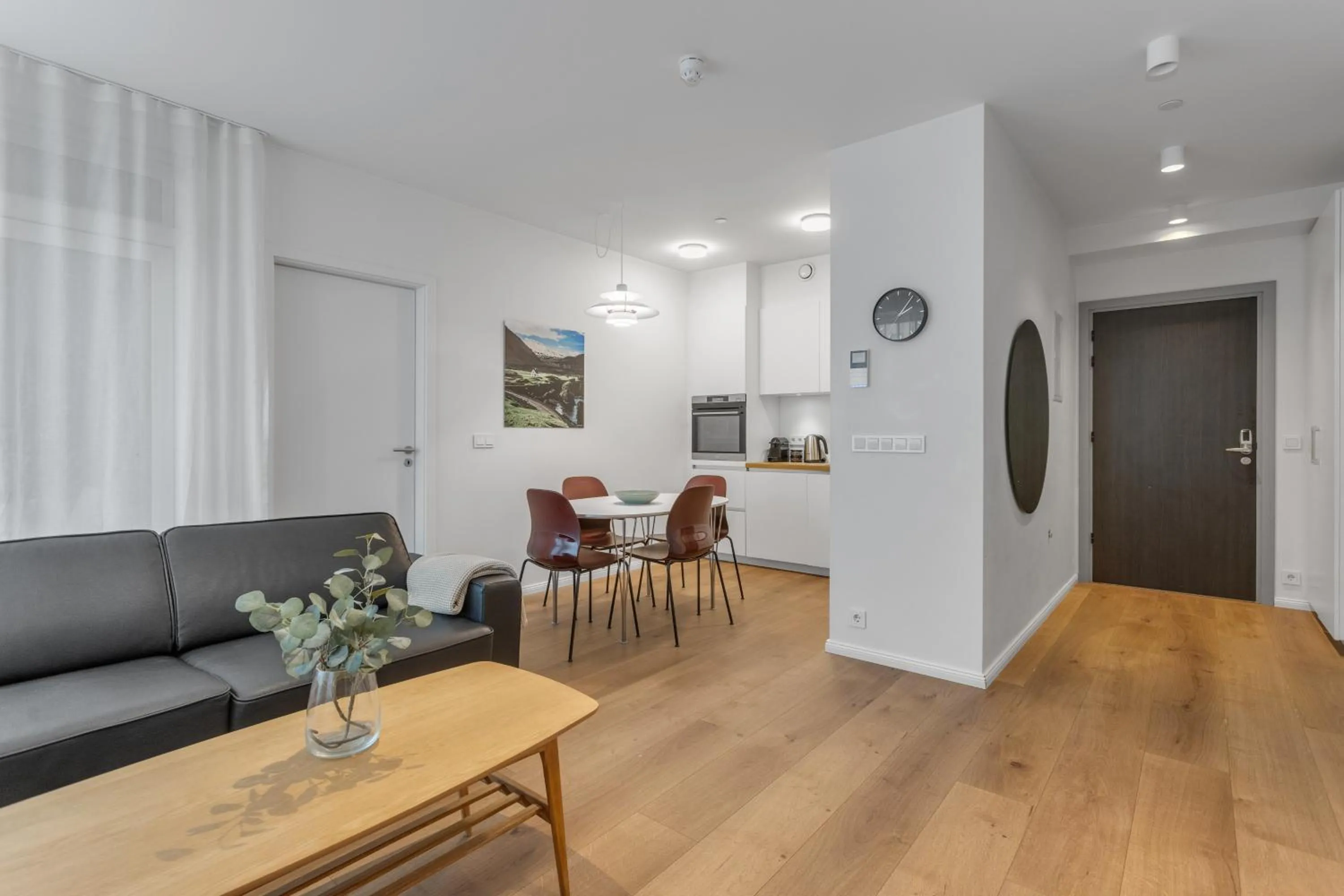 Living room in Sif Apartments by Heimaleiga