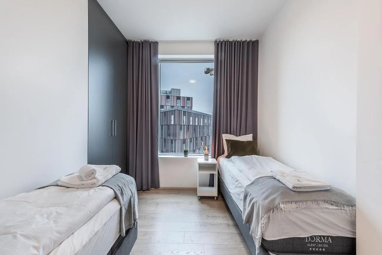 Bed in Sif Apartments by Heimaleiga