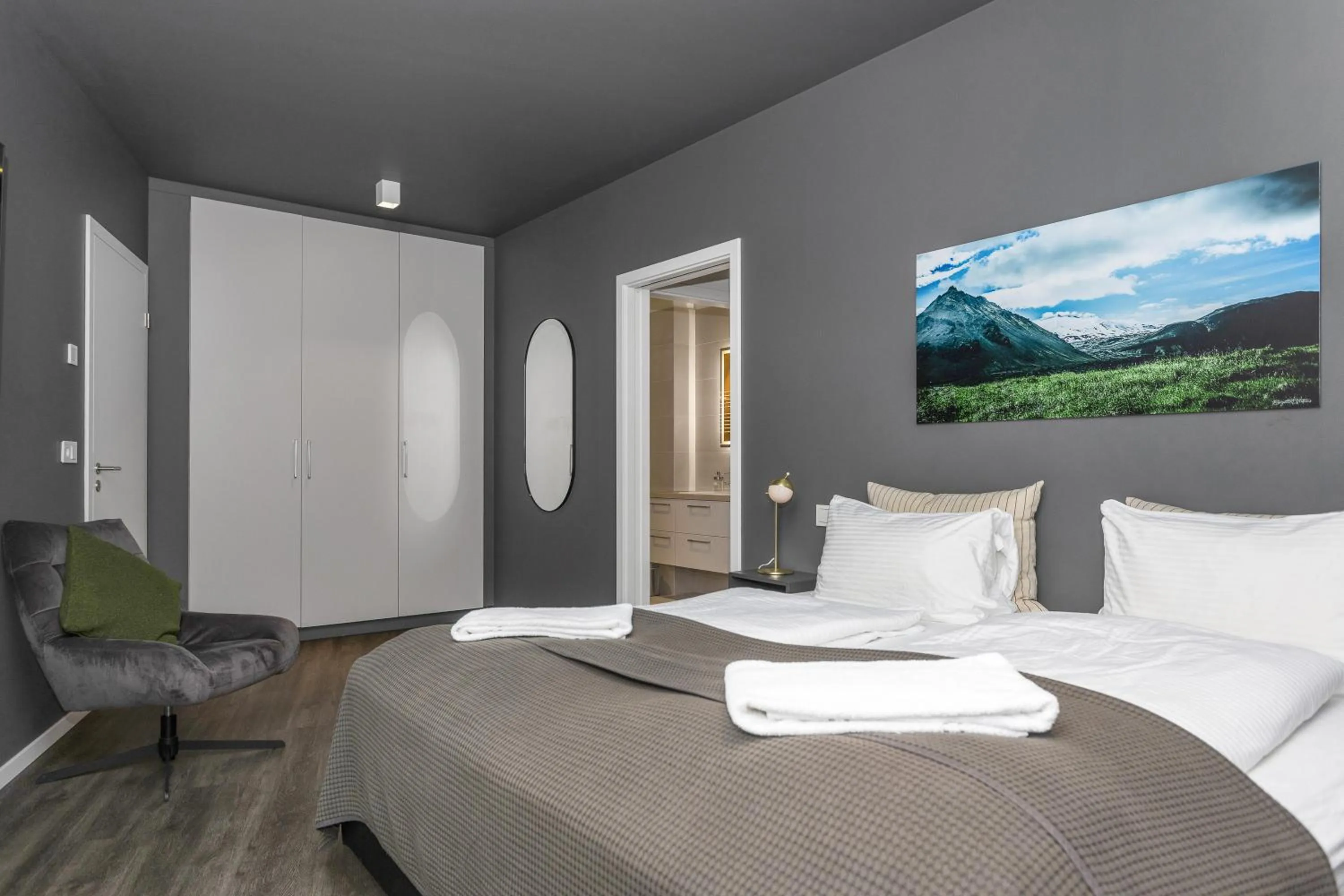 Bed in Sif Apartments by Heimaleiga