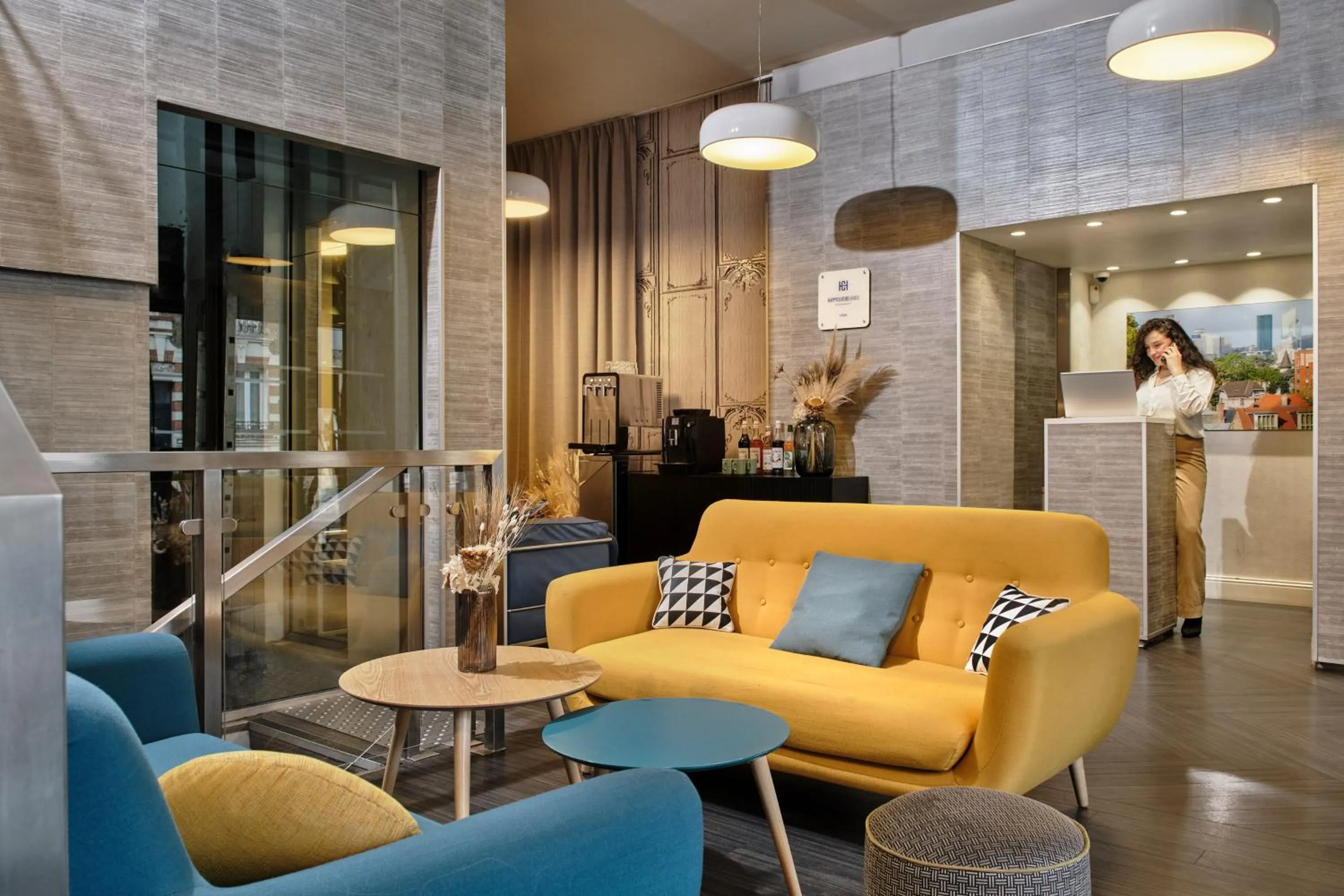 Lobby or reception in Hotel Atrium by Happyculture