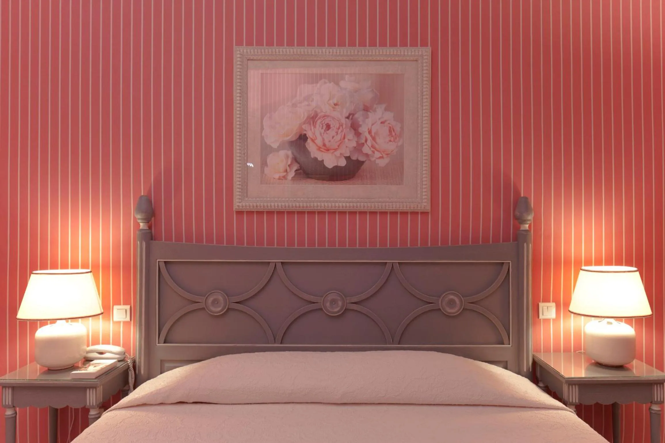 Bed in Hôtel Beaubourg