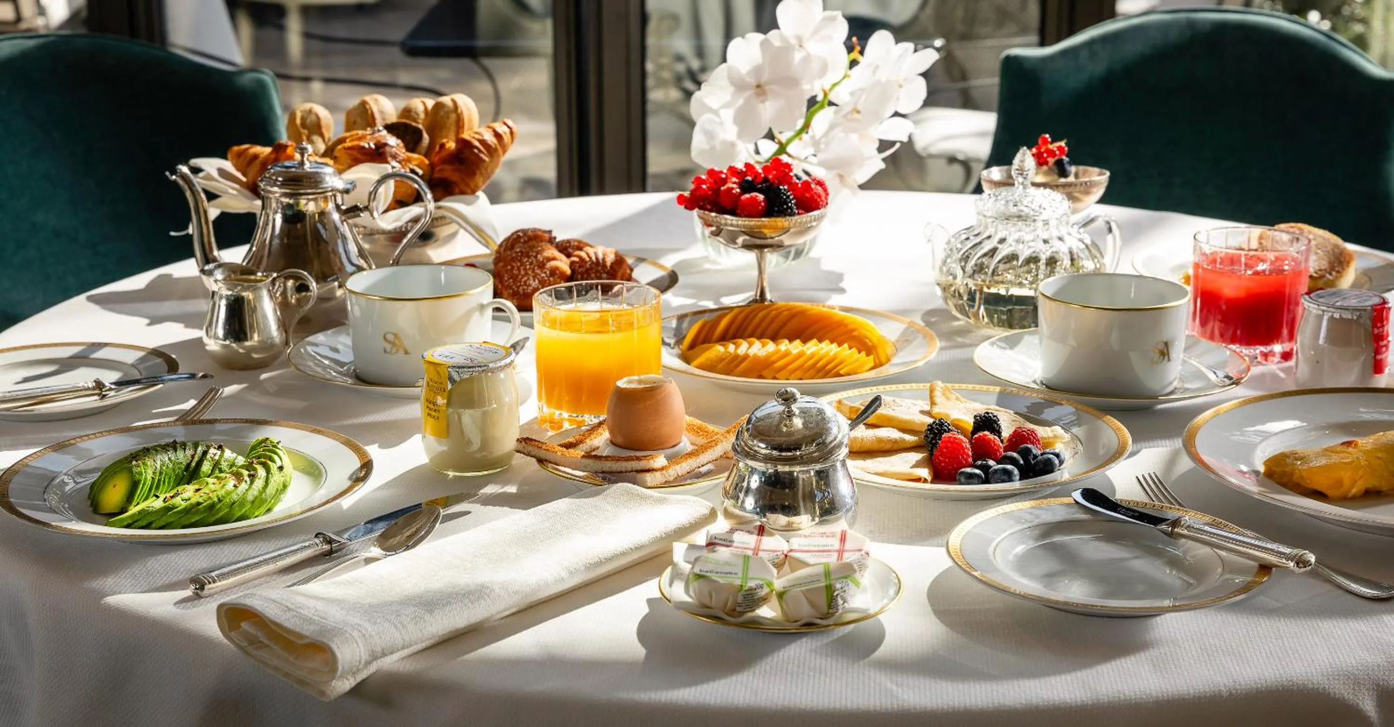 Breakfast in Villa Saint-Ange