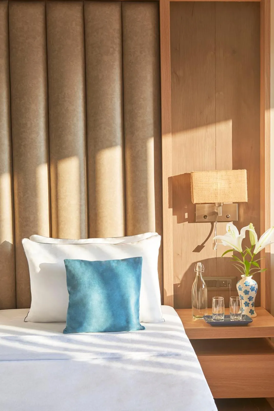 Bed in Shivsagar Resort & Spa