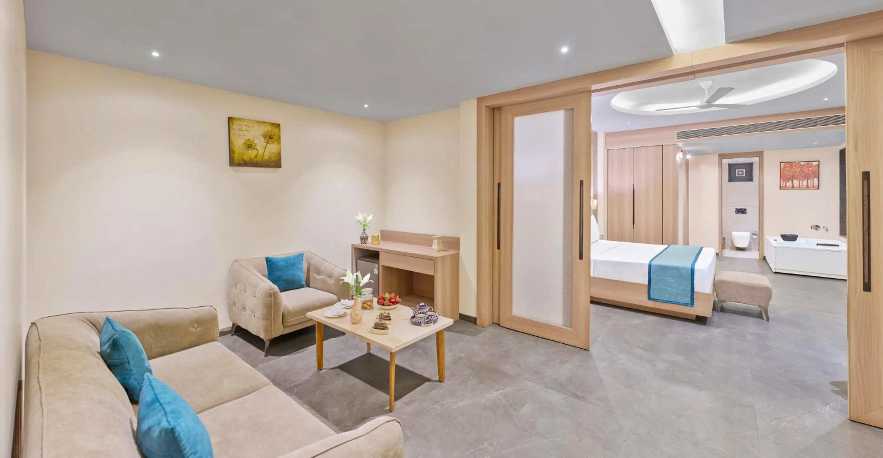 Living room in Shivsagar Resort & Spa