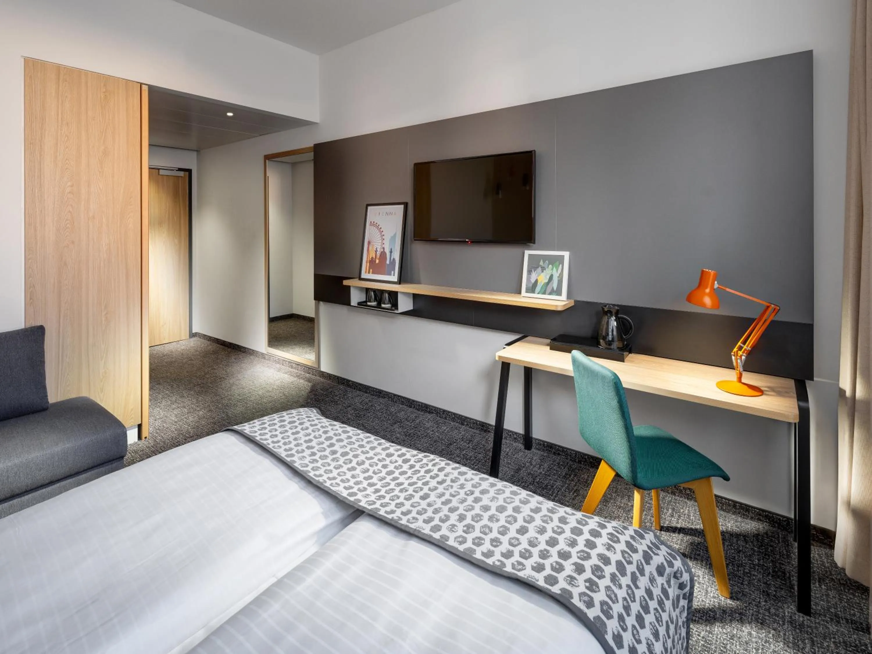 Bedroom, Bed in Clarion Hotel Vienna South