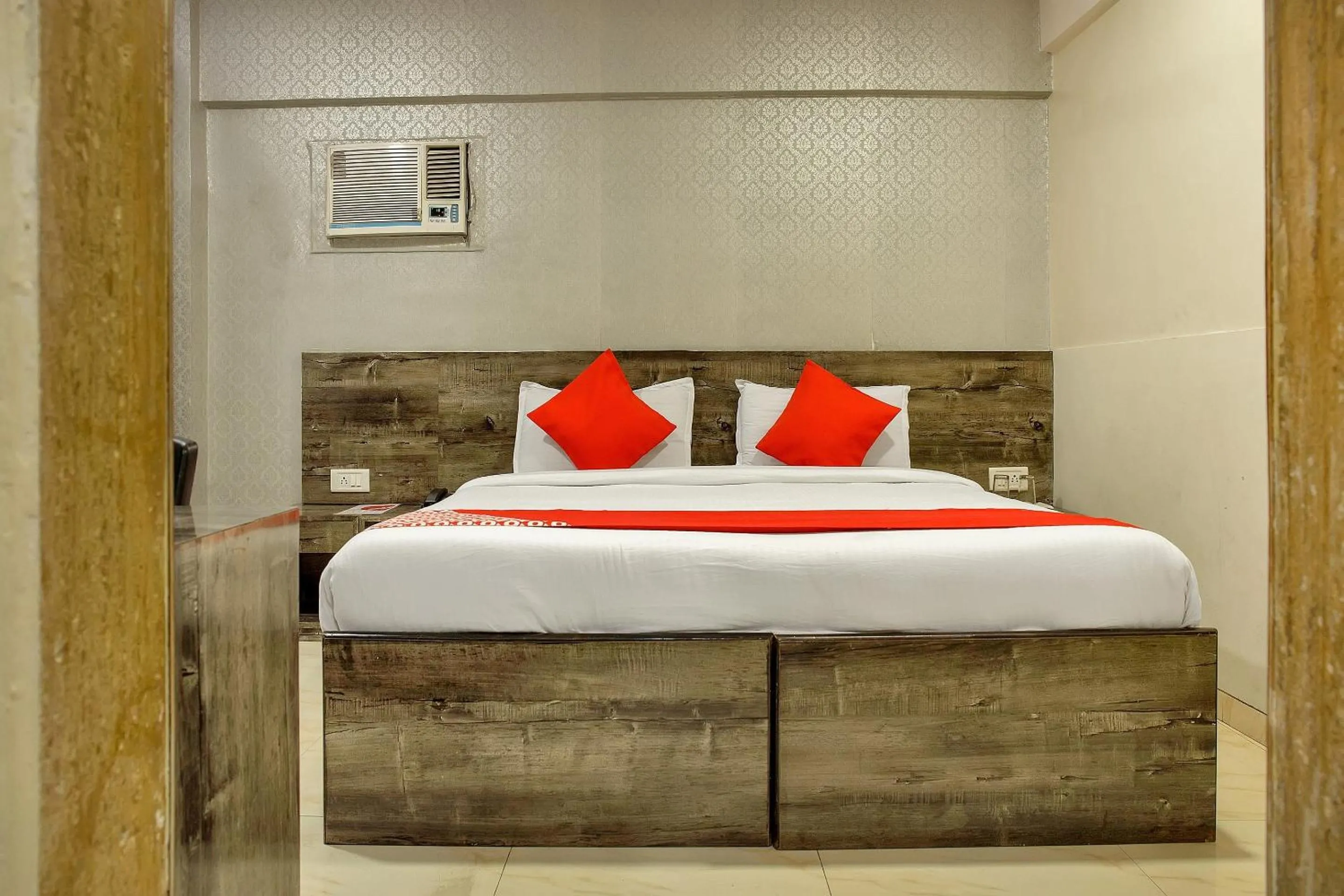 Bedroom, Bed in Hotel O Rana Residency Near Western Express Highway Metro Station