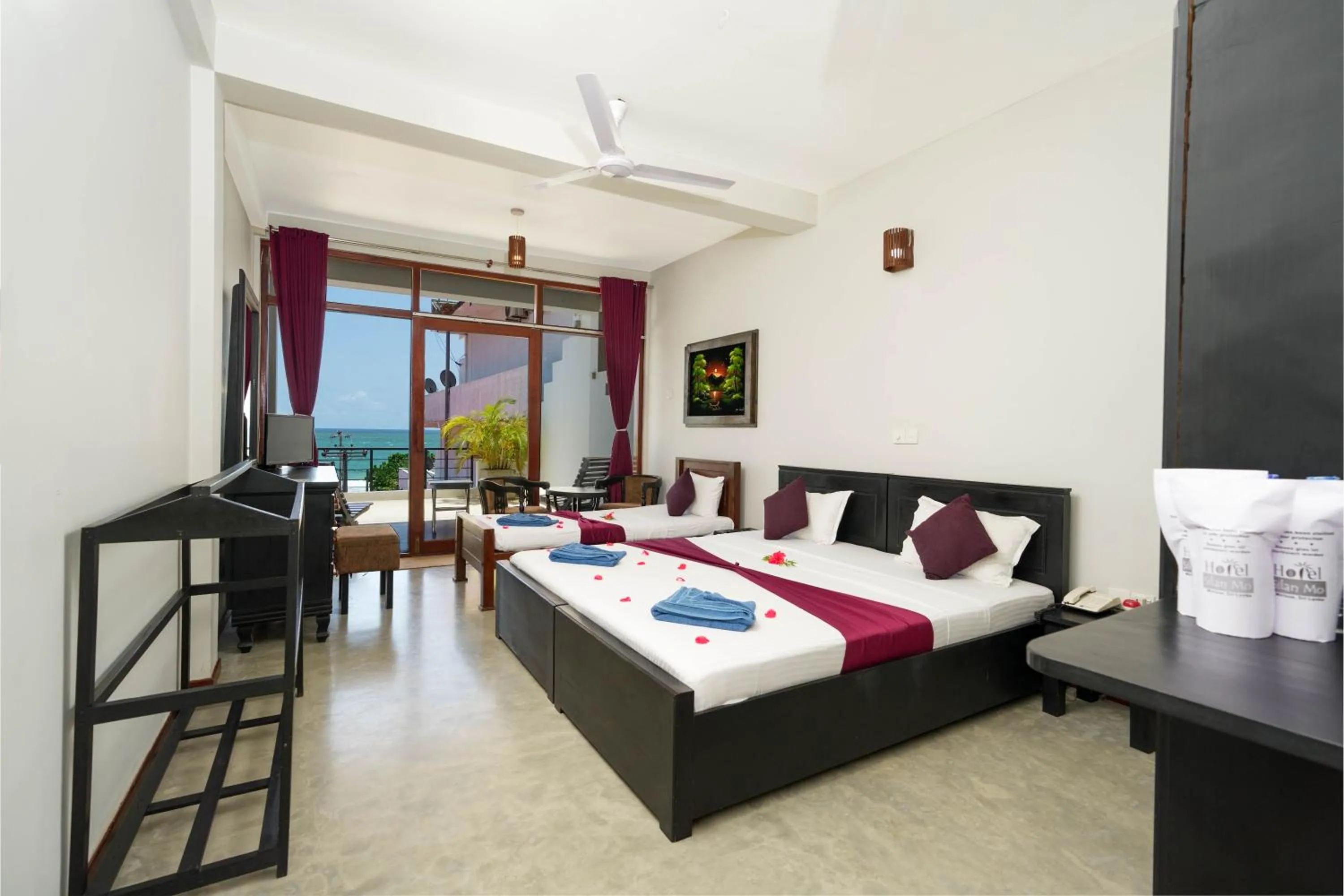 Bed in Hotel Silan Mo