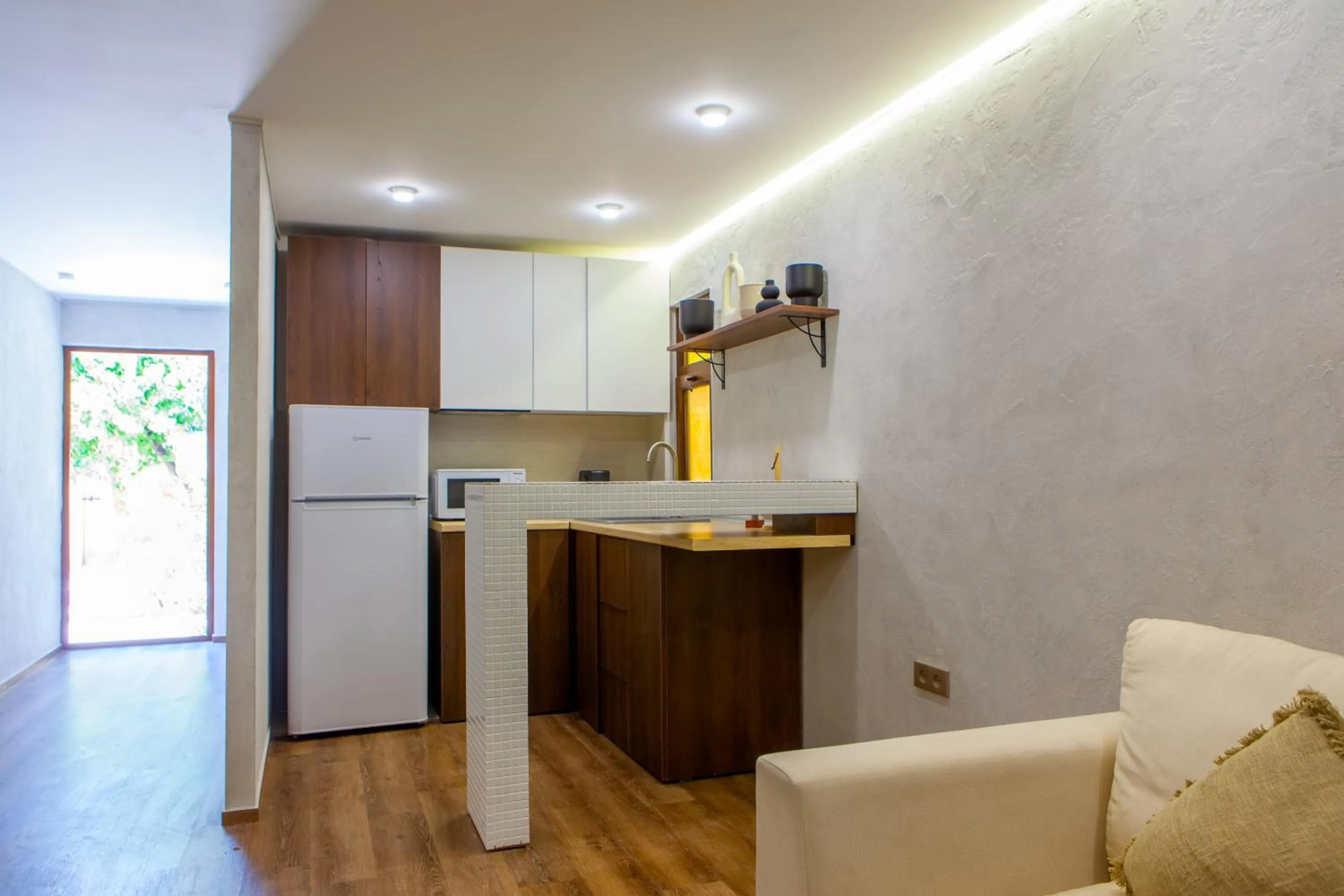 Kitchen or kitchenette in Cross Resort Hotel