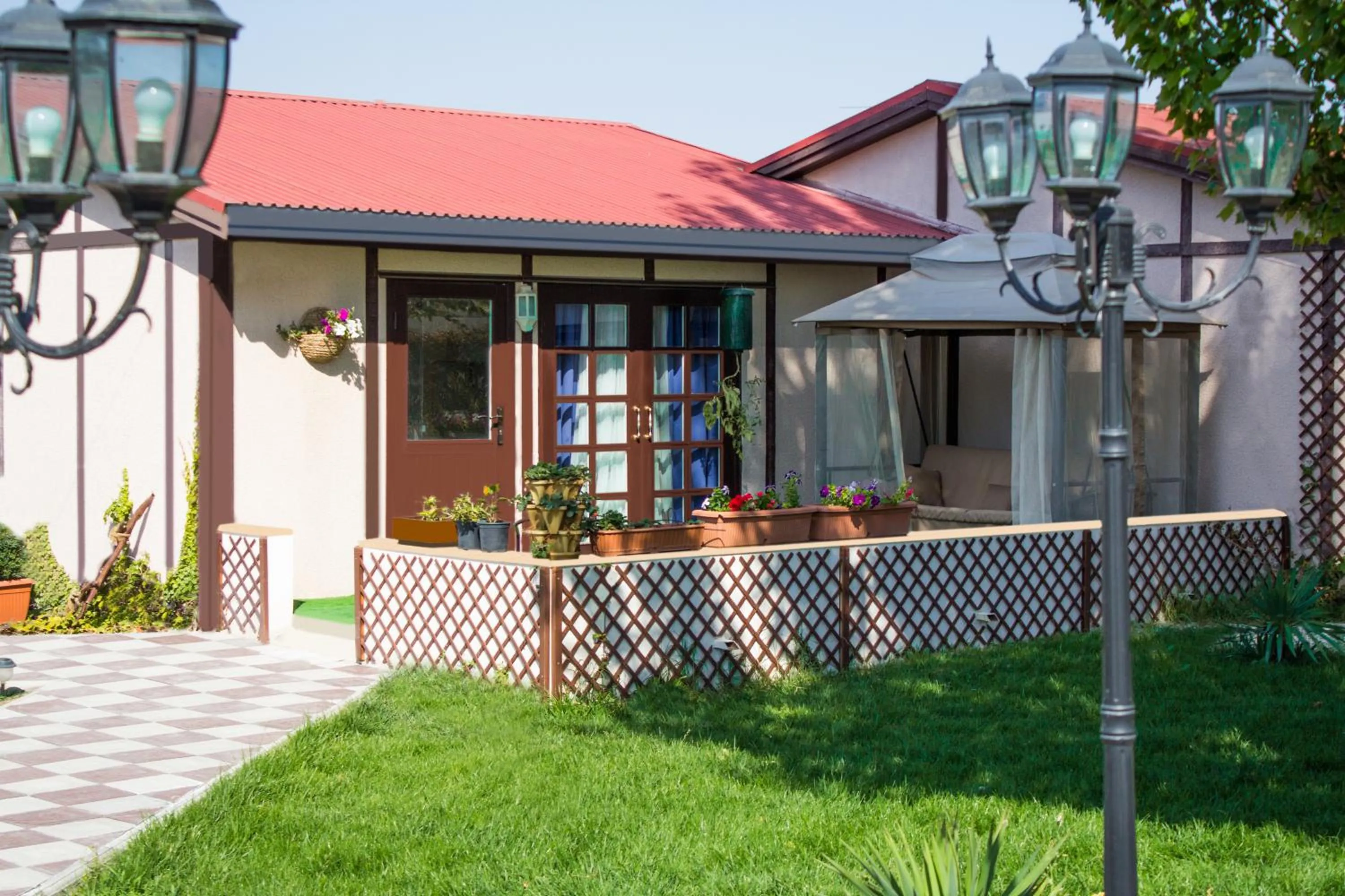 Facade/entrance in Cross Resort Hotel