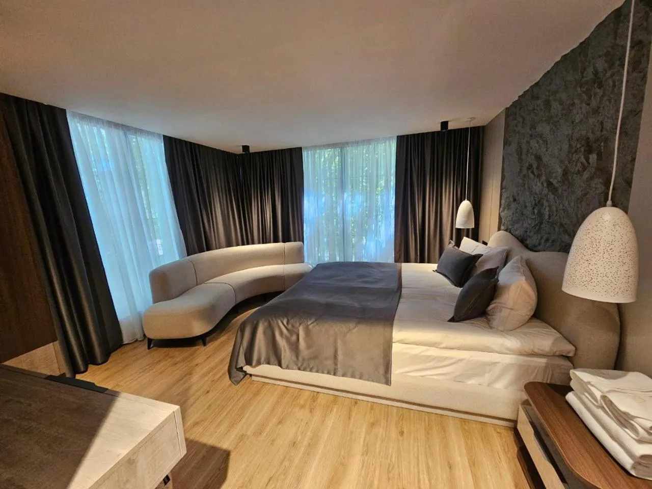 Bed in Cross Resort Hotel