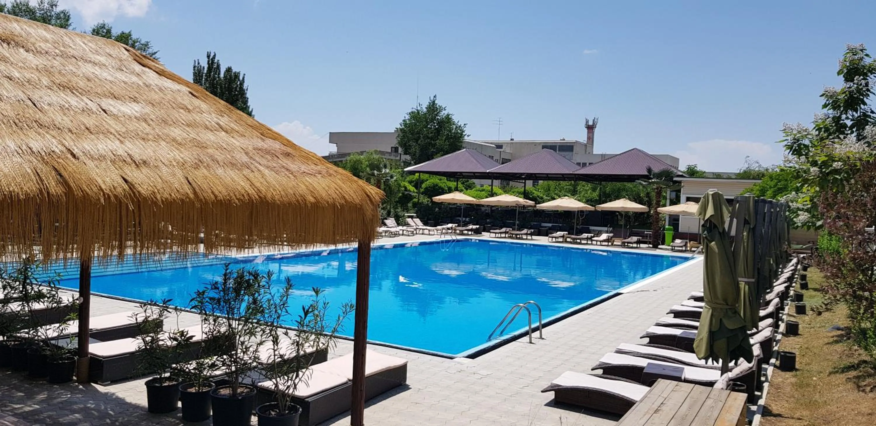 Pool view in Cross Resort Hotel