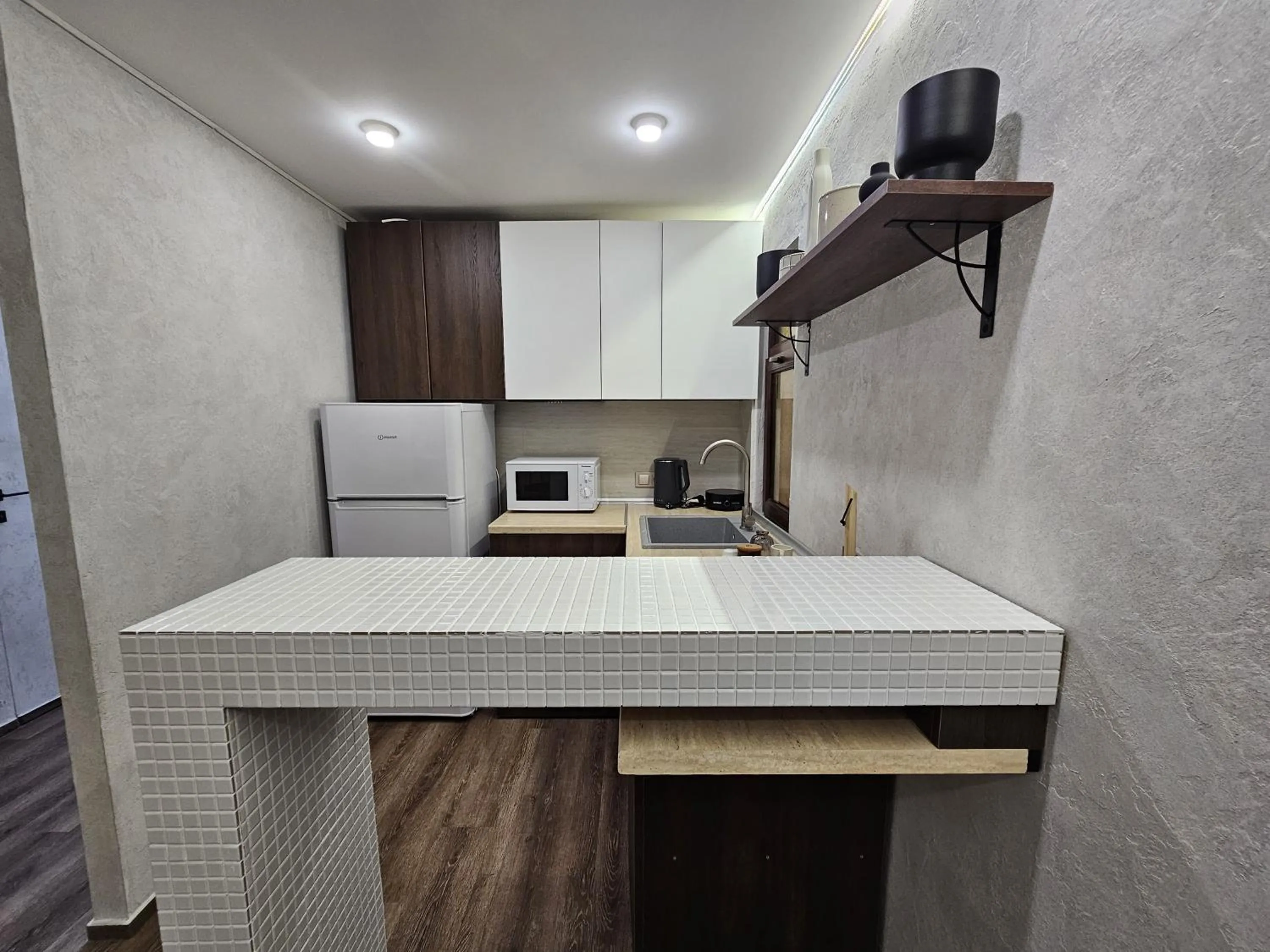 Kitchen or kitchenette in Cross Resort Hotel