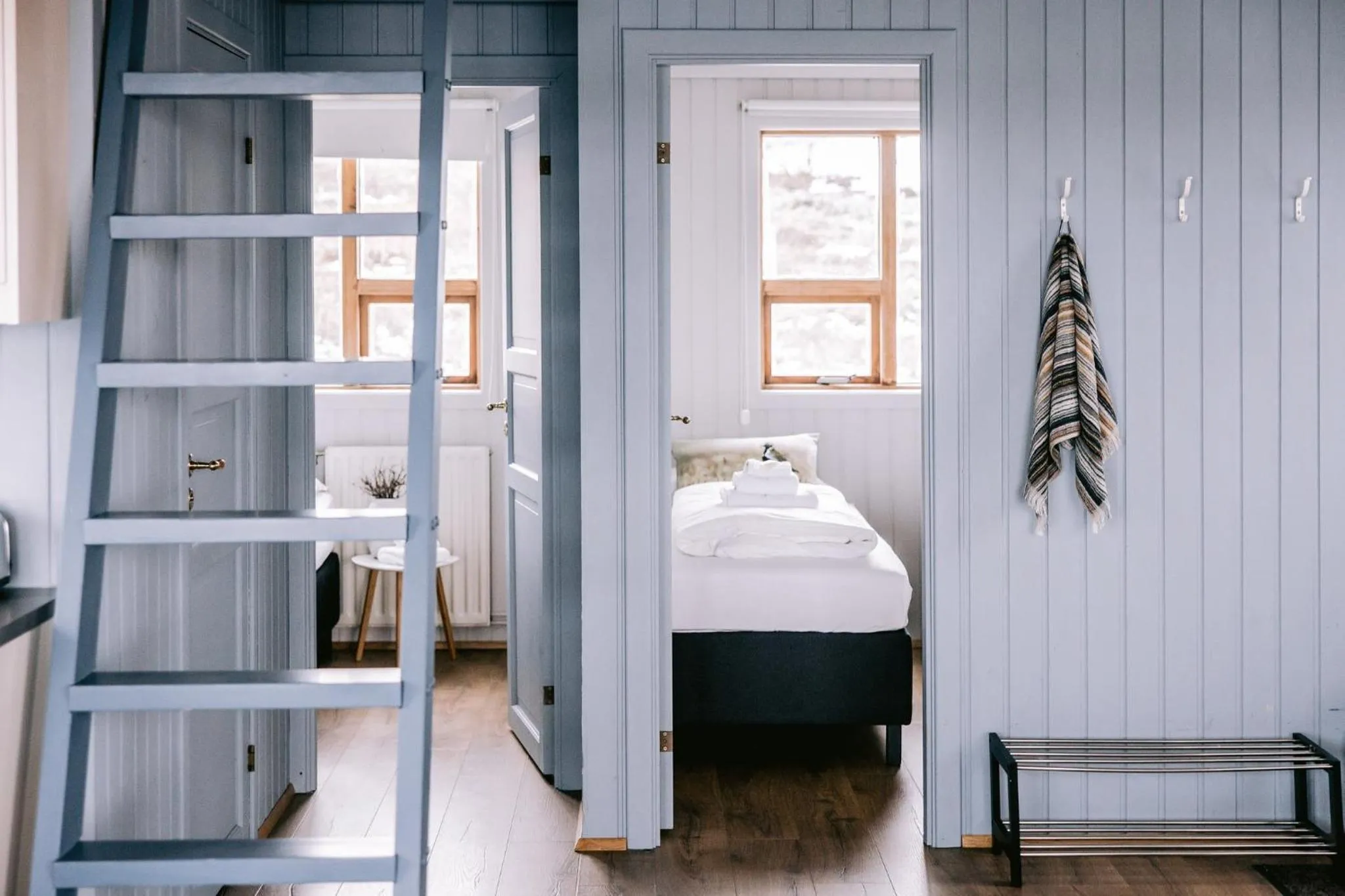 Decorative detail, Bed in Hlid Cottages