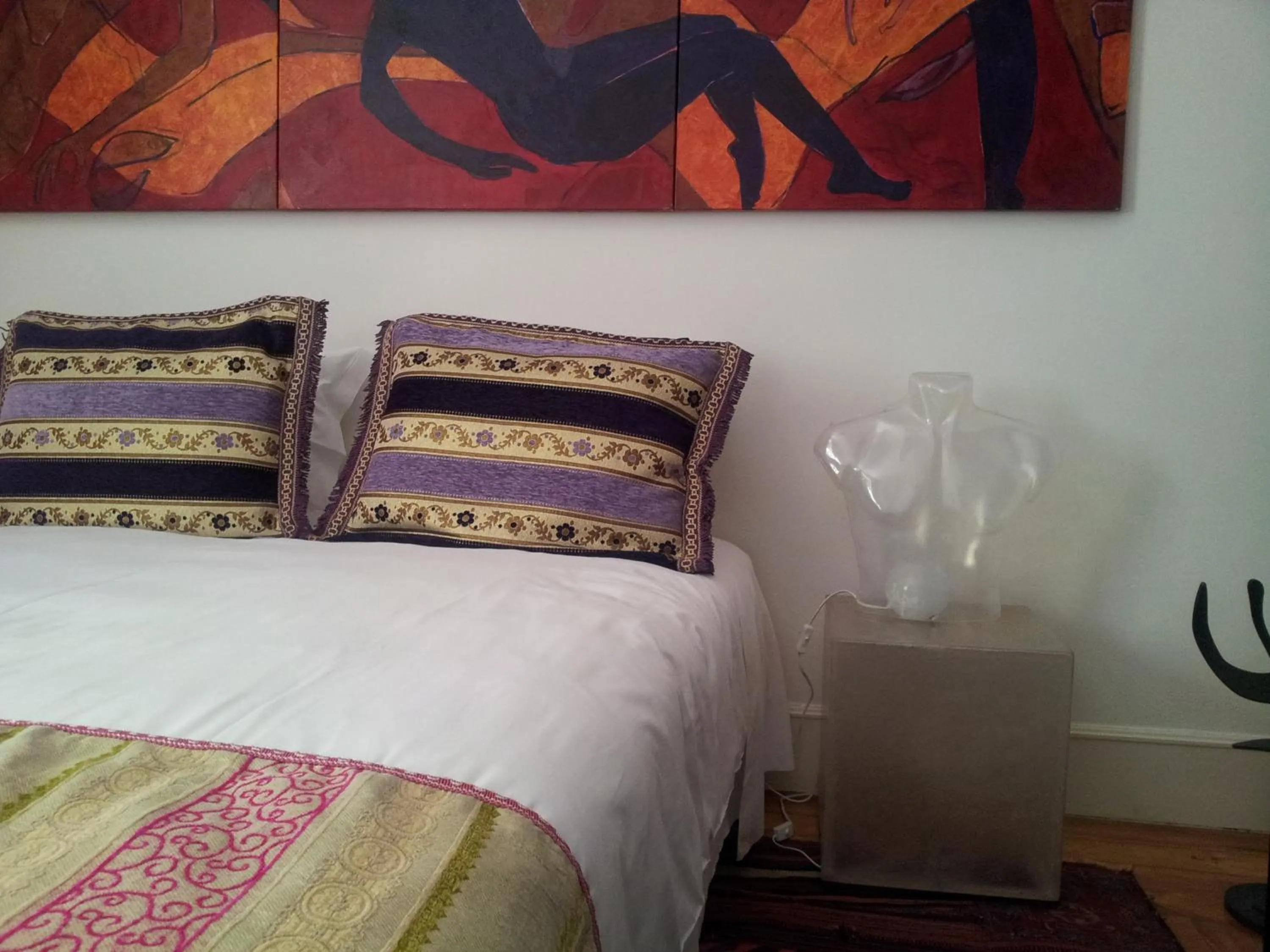 Decorative detail, Bed in Whatever Art B&B