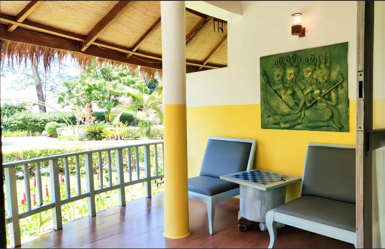 Balcony/Terrace in Nataya Round House Coral Bay Resort